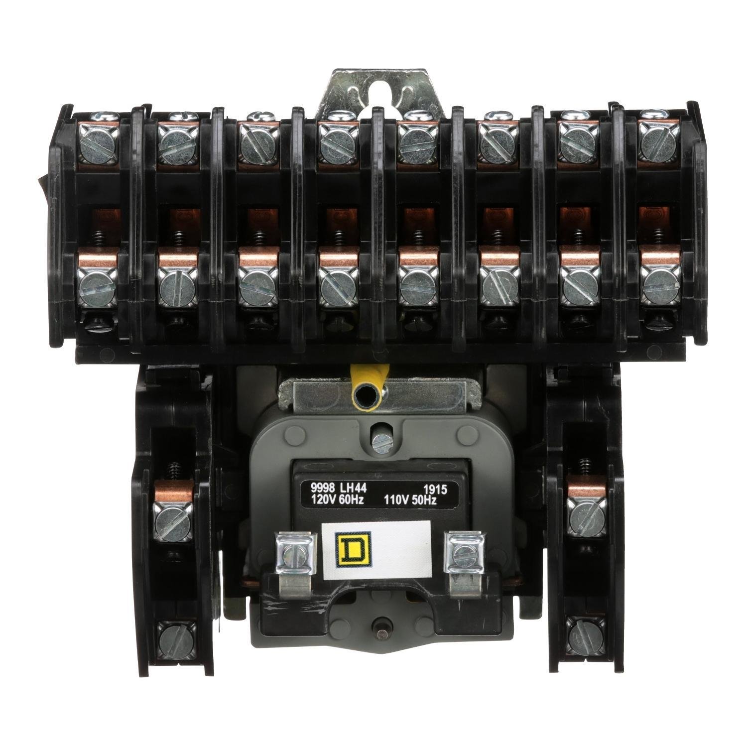 8903LO1000V02 - Contactor, Type L, multipole lighting, electrically held, 30A, 10 pole, 600V, 110/120VAC 50/60Hz coil, open style [TAA]