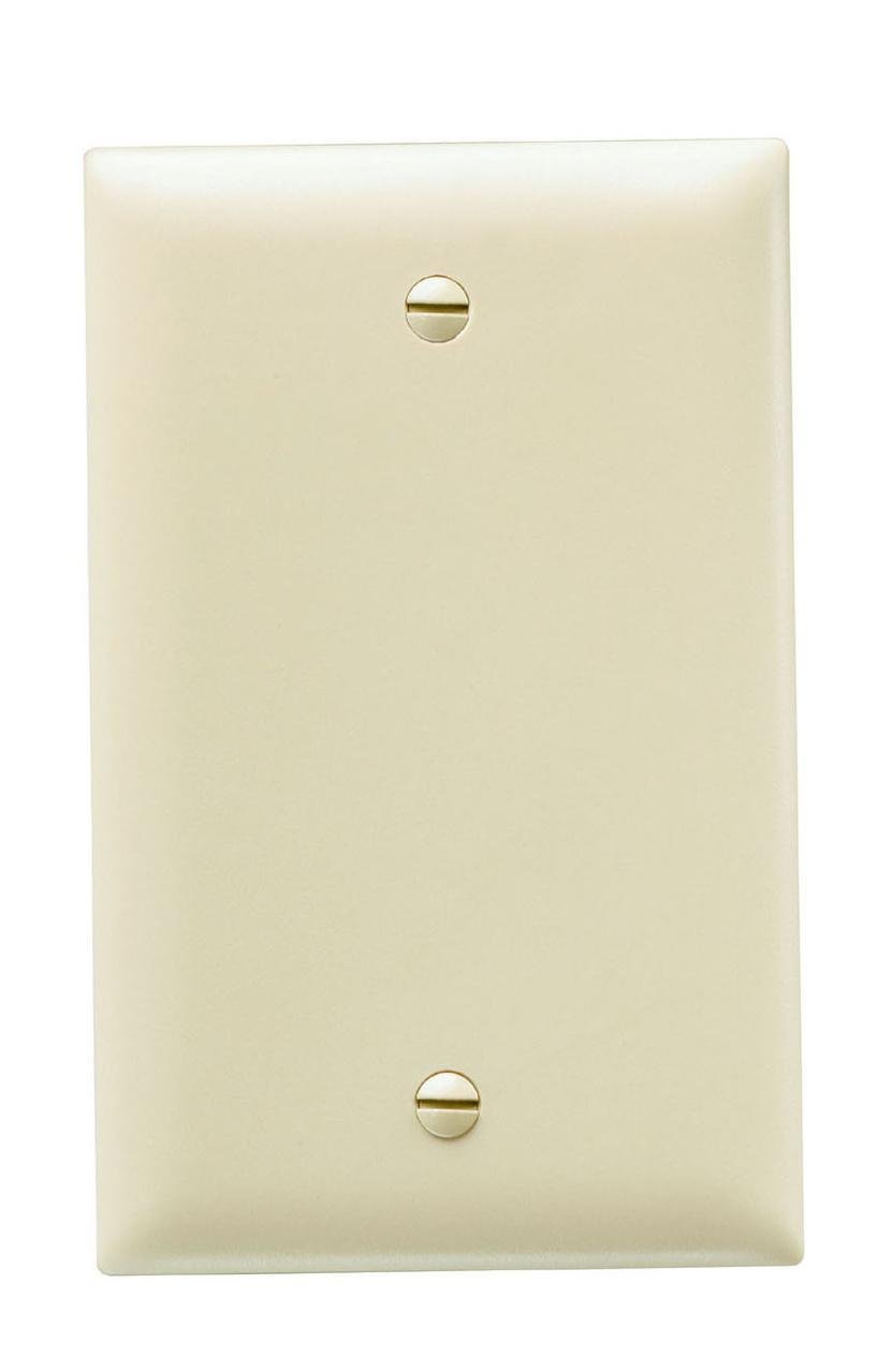 TP13-I - TradeMaster® 1-Gang Nylon Wall Plate, Blank, Box Mounted, Ivory