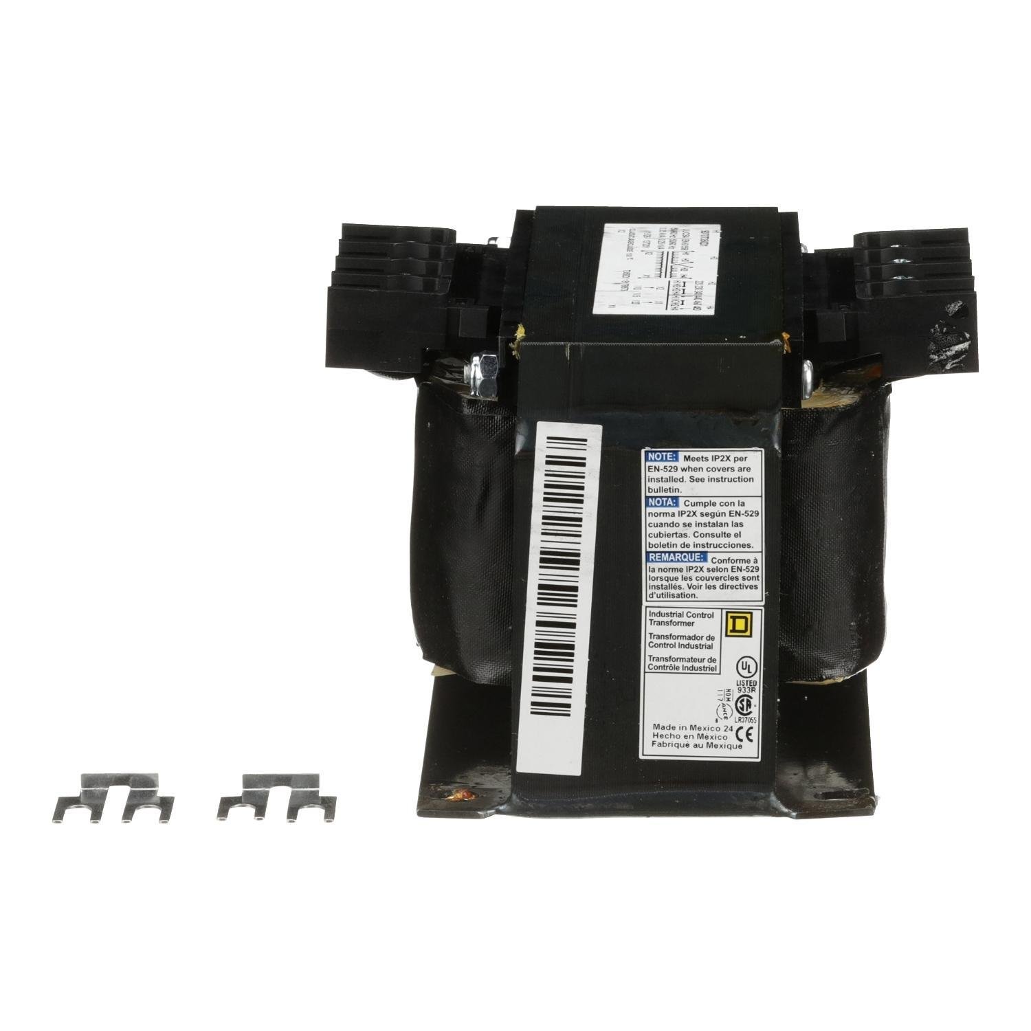 9070T350D1 - Transformer, Type T, industrial control, 350VA, 1 phase, 240x480V primary, 120V secondary, 80C rise