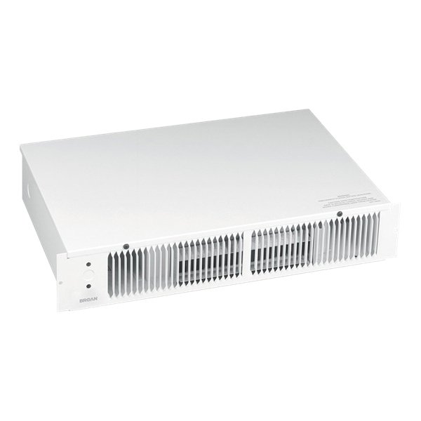 114 - Kickspace Heater, White, 1500W 240VAC, 750/1500 W 120 VAC, Without Built-in Thermostat.