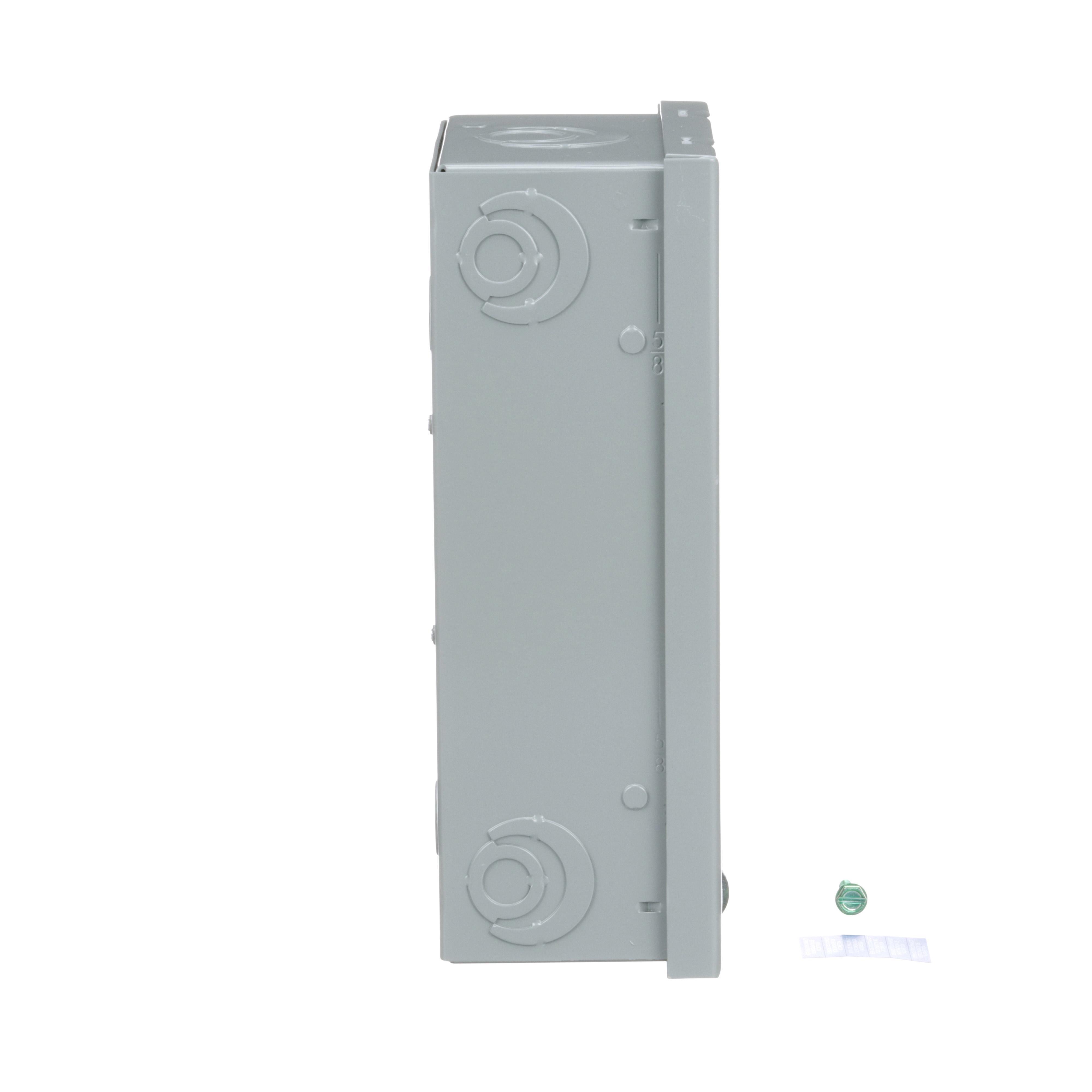 Picture of HOM24L70S - Load center, Homeline, 1 phase, 2 spaces, 4 circuits, 70A fixed main lugs, NEMA1, surface cover