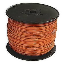 THHN-10-STR19-ORG-CU-2500R - THHN - 10 AWG - 19 Strands - Orange - Soft Annealed Copper - 2500' Reel