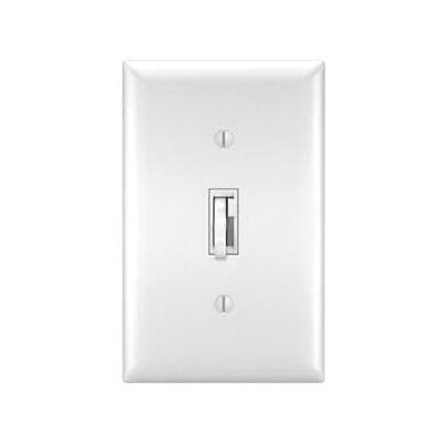 Picture of TradeMaster® LED/CFL/Incandescent Single Pole/3-Way Toggle Slide Dimmer, Preset, White