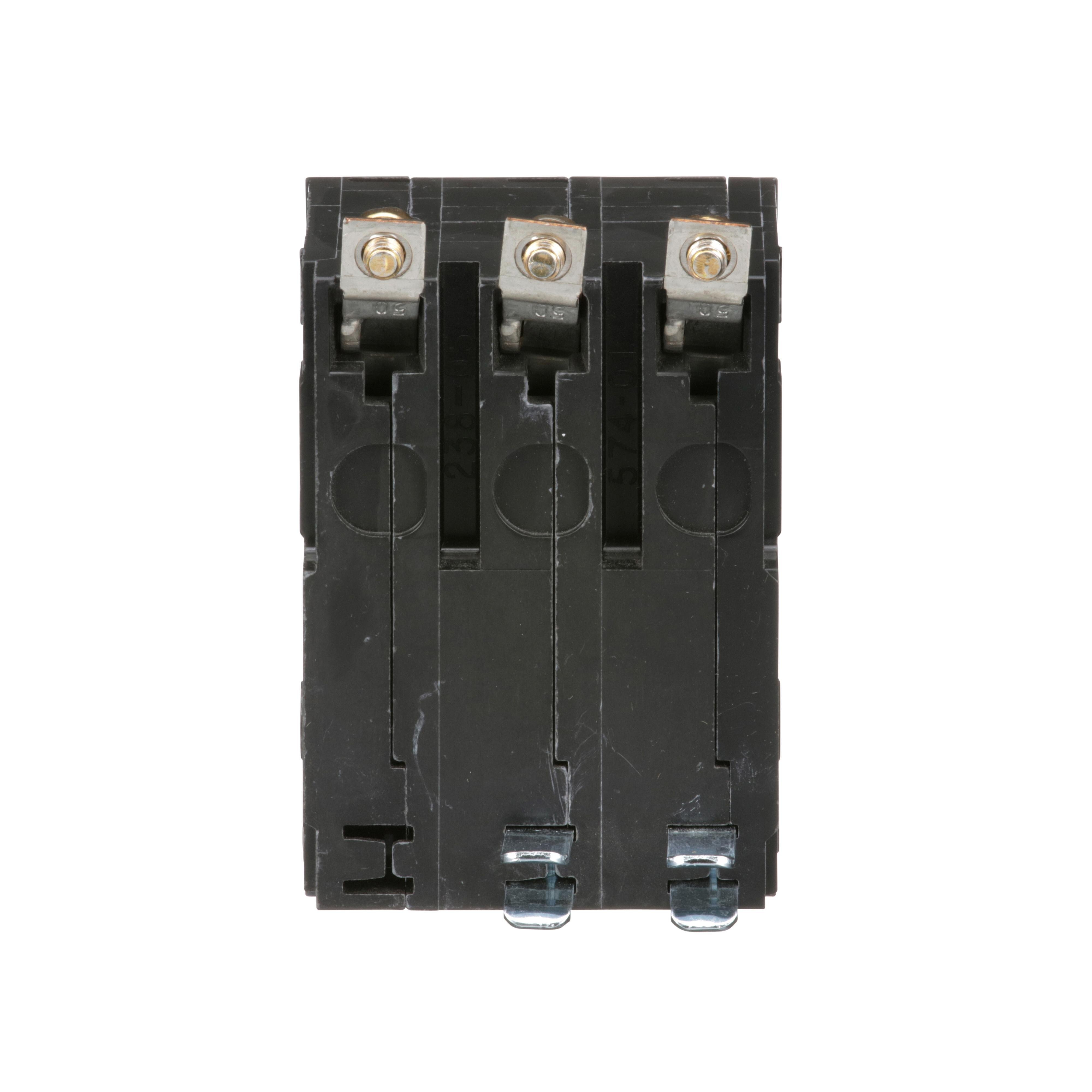 Picture of QOB335 - Mini circuit breaker, QO, 35A, 3 pole, 120/240VAC, 10kA, bolt on