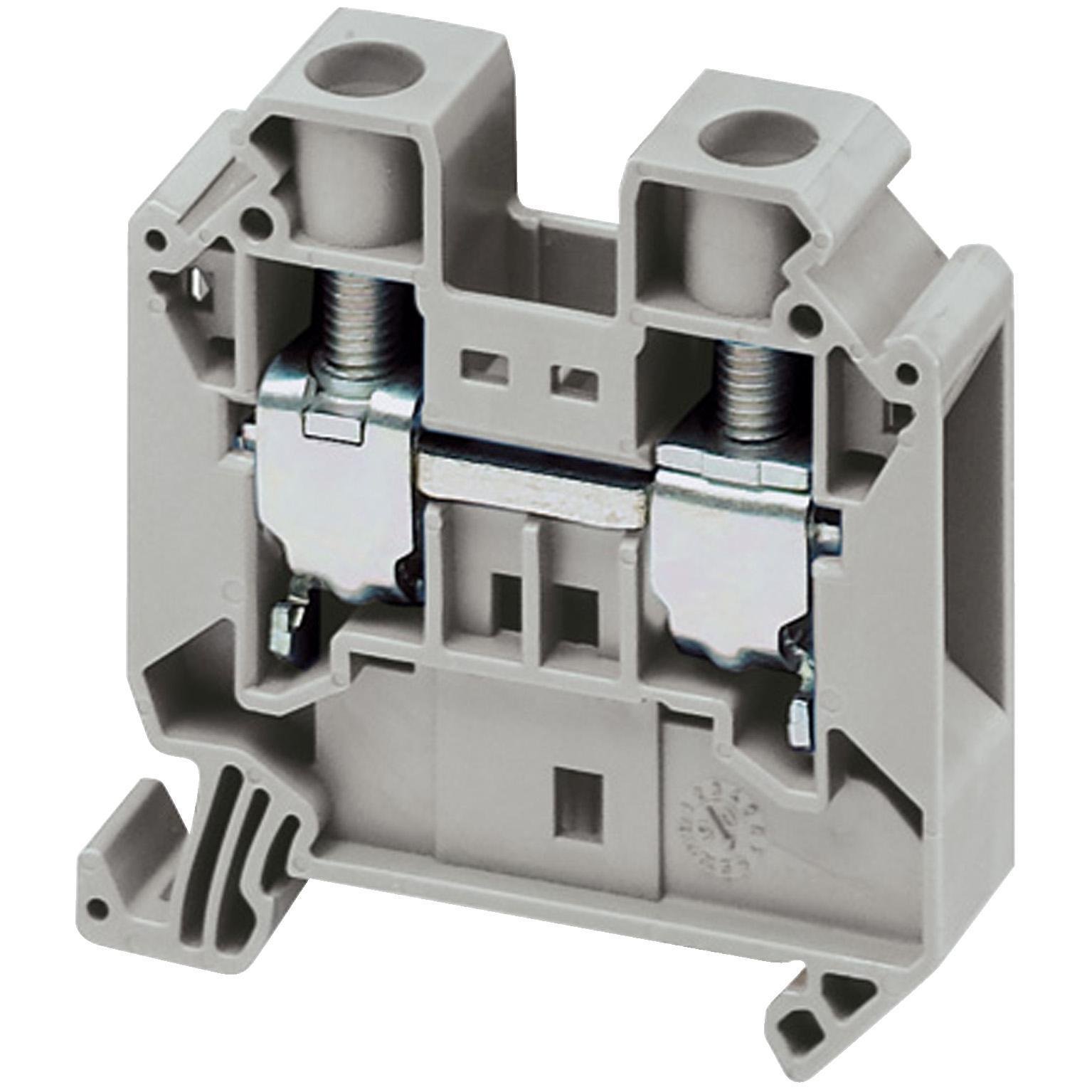 Picture of NSYTRV162 - Terminal block, Linergy TR, grey, 16mm², passthrough, 2 points, set of 10