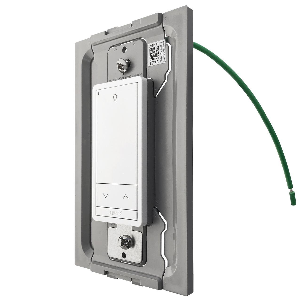 LMSW-611-S-W - Digital Lighting Management Wireless Slim Switch, White