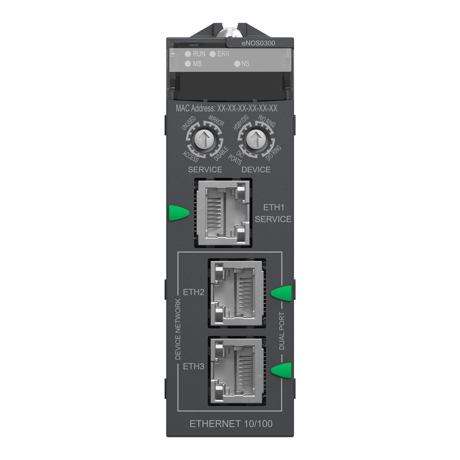BMENOS0300 - switch module, Modicon X80, network option switch
