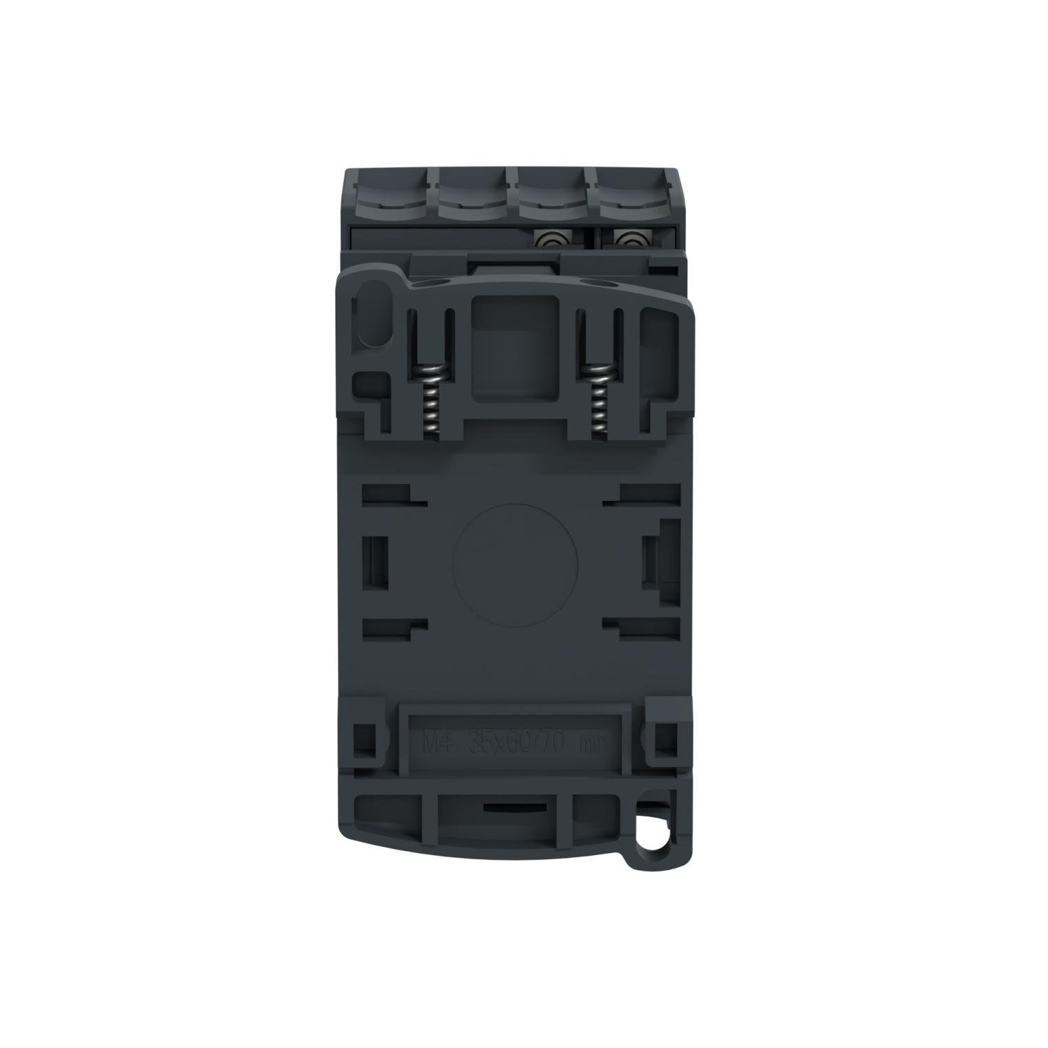 Picture of LC1DT25BD - IEC contactor, TeSys Deca, nonreversing, 25A resistive, 4 pole, 4 NO, 24VDC coil, open style