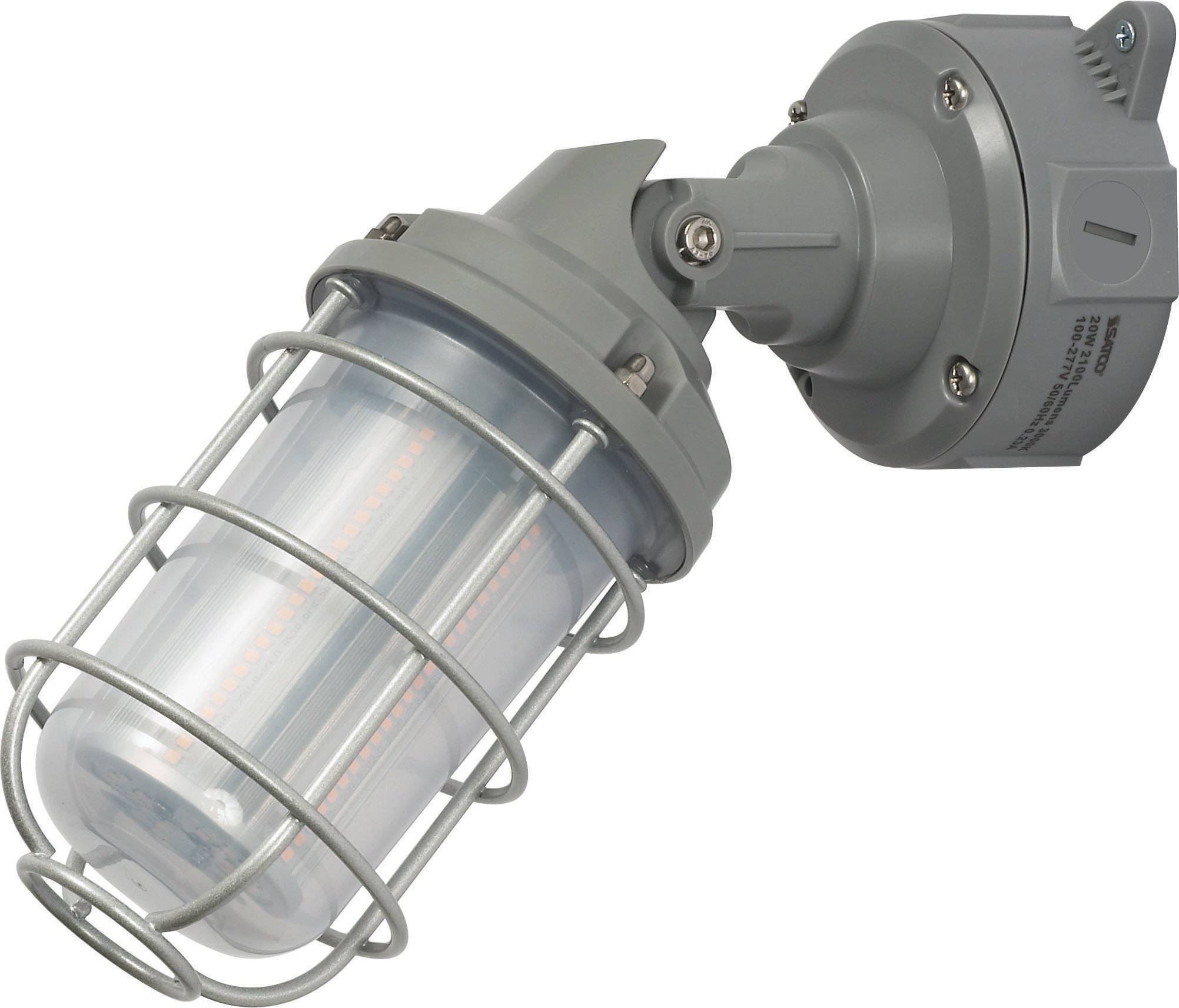 Picture of 65-172 - LED Adjustable Vapor Tight - 20W - 4000K - Gray Finish - 100-277V