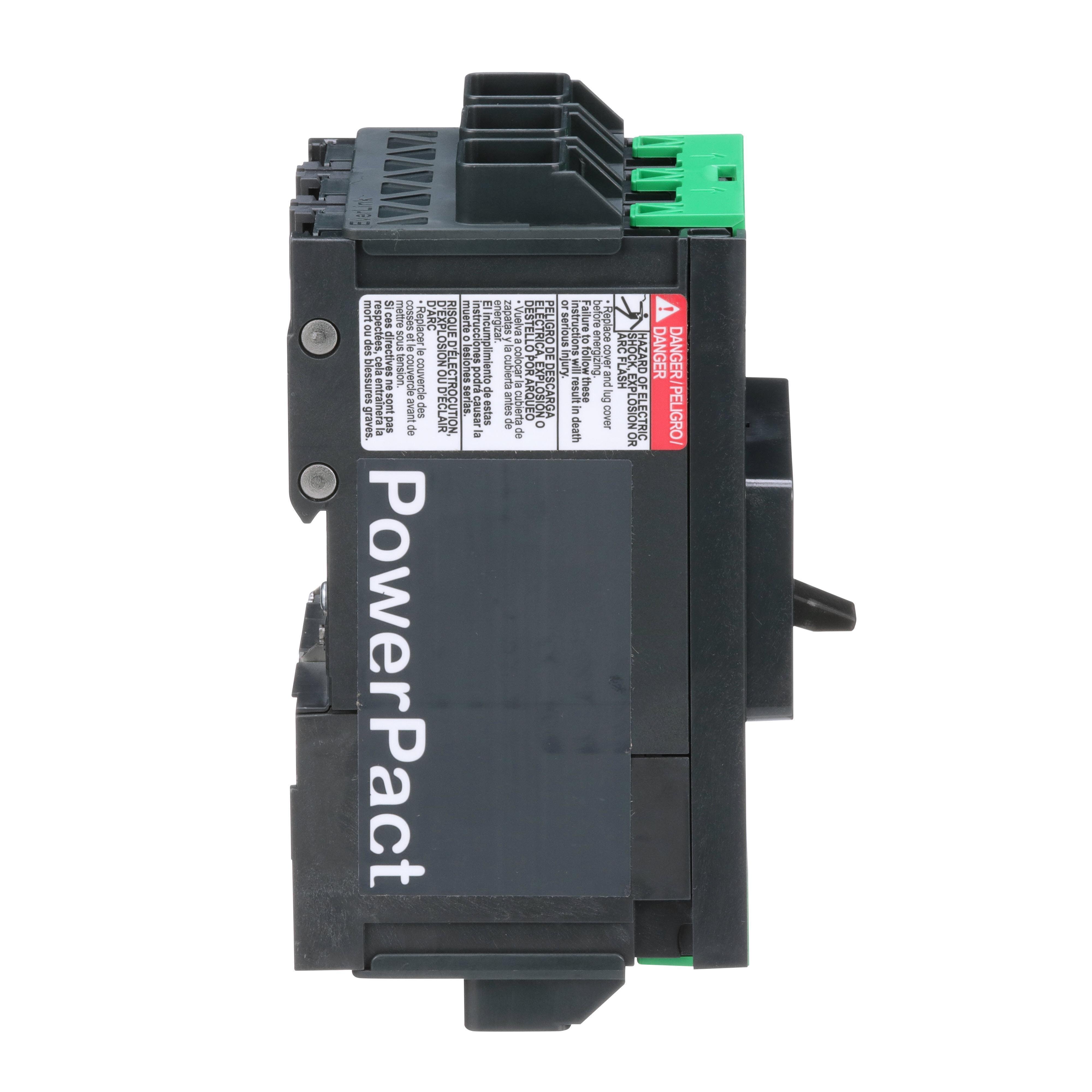 Picture of BJL36030 - Circuit breaker, PowerPacT B, 30A, 3 pole, 600Y/347VAC, 25kA, lugs, thermal magnetic, 80%