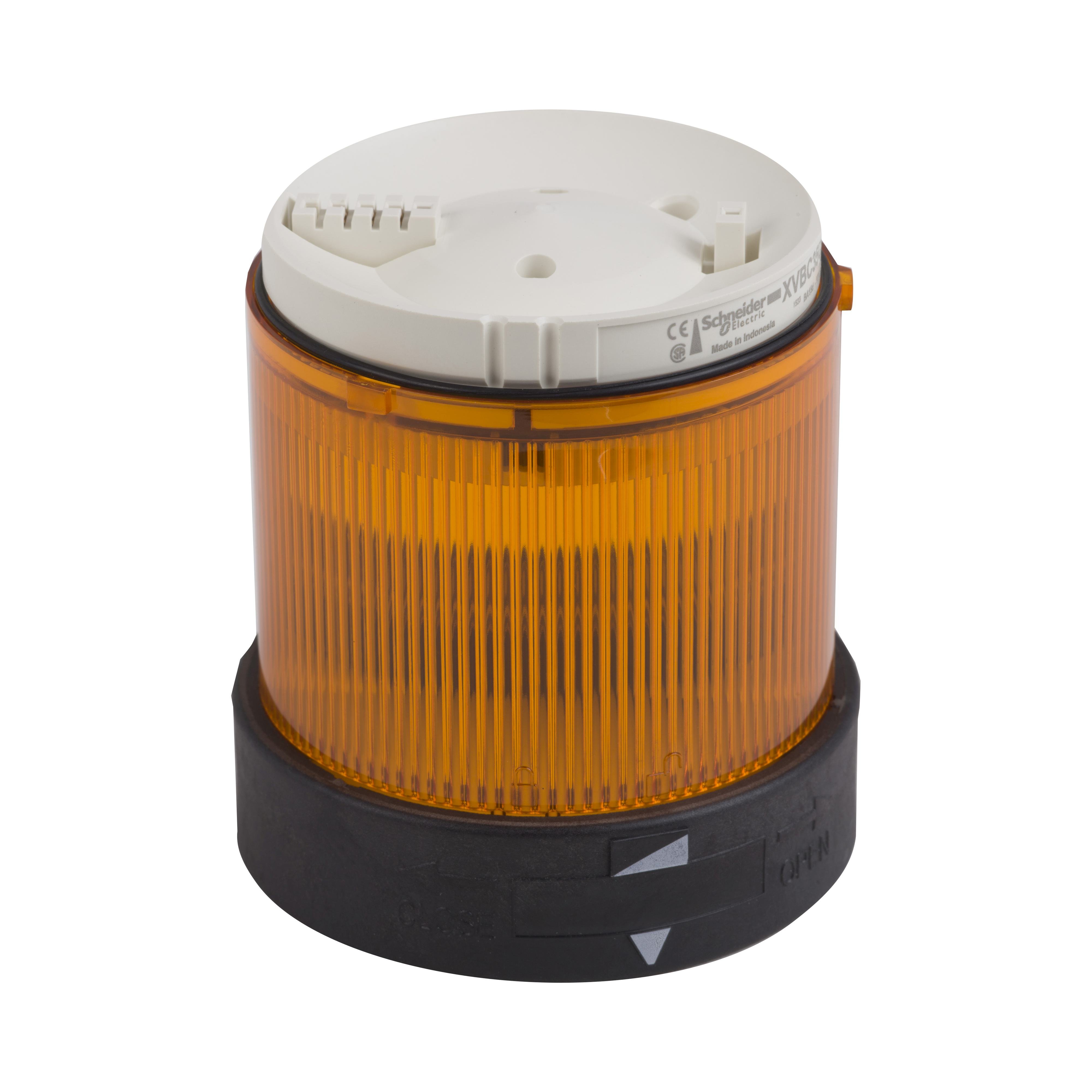 XVBC35 - Indicator bank, Harmony XVB, illuminated unit, plastic, orange, 70mm, steady, bulb or LED not included, 250V
