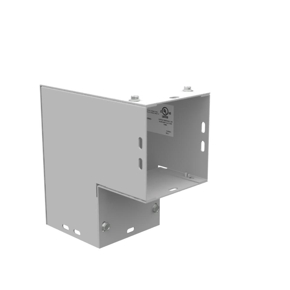 44L90C - 7.063x4X7.063 Wireway Elbow 90 Corner ANSI 61 Gray Steel