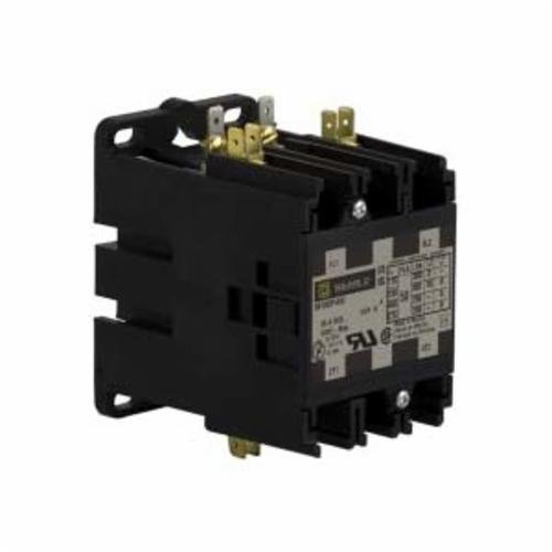 Picture of 8910DPA52V02 - Contactor, Definite Purpose, 50A, 2 pole, 10HP at 230VAC, 1 phase, 110/120VAC 50/60Hz coil, open