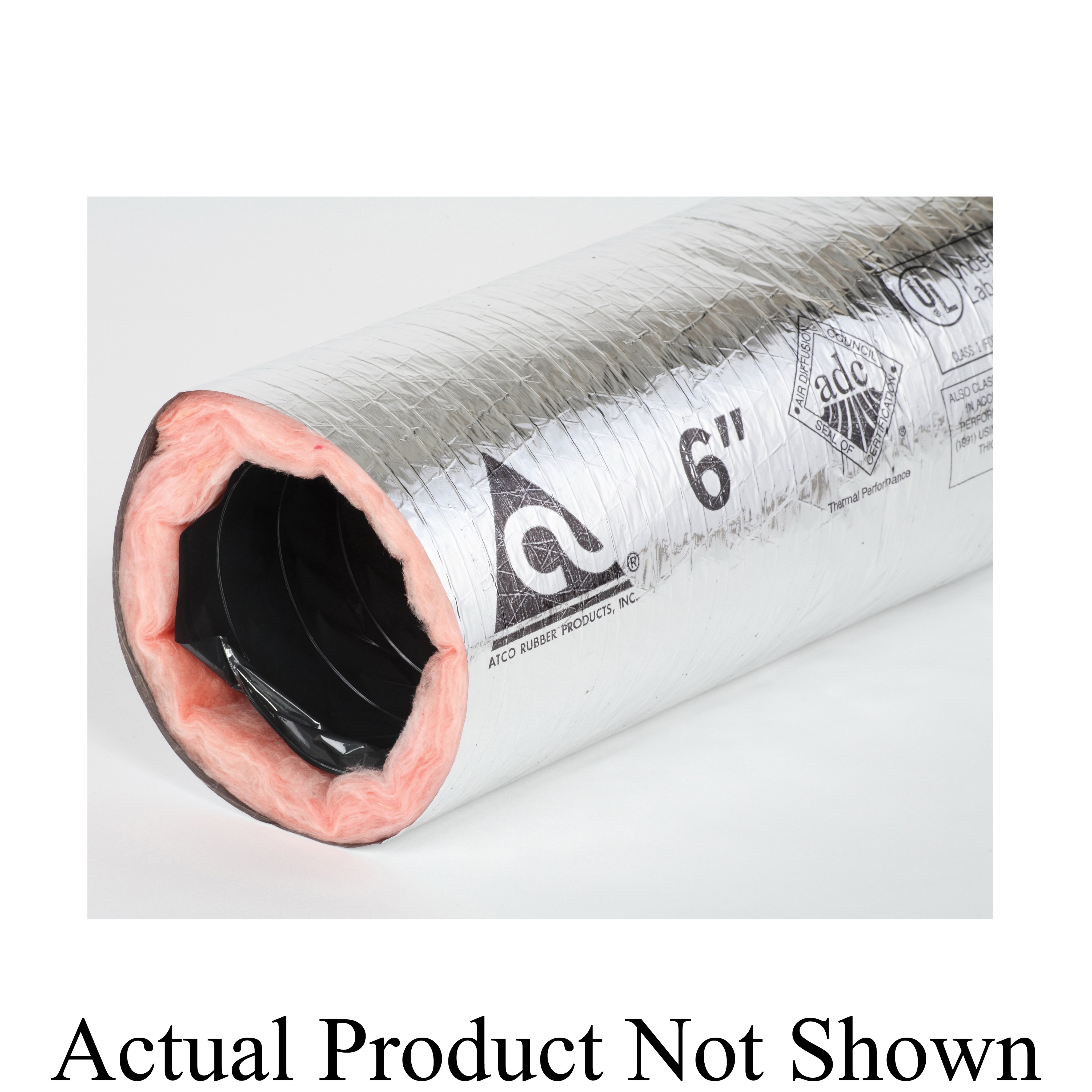 13002504 - 4" x 25' R4.2 Boxed Flexible Duct w/Silver Jacket