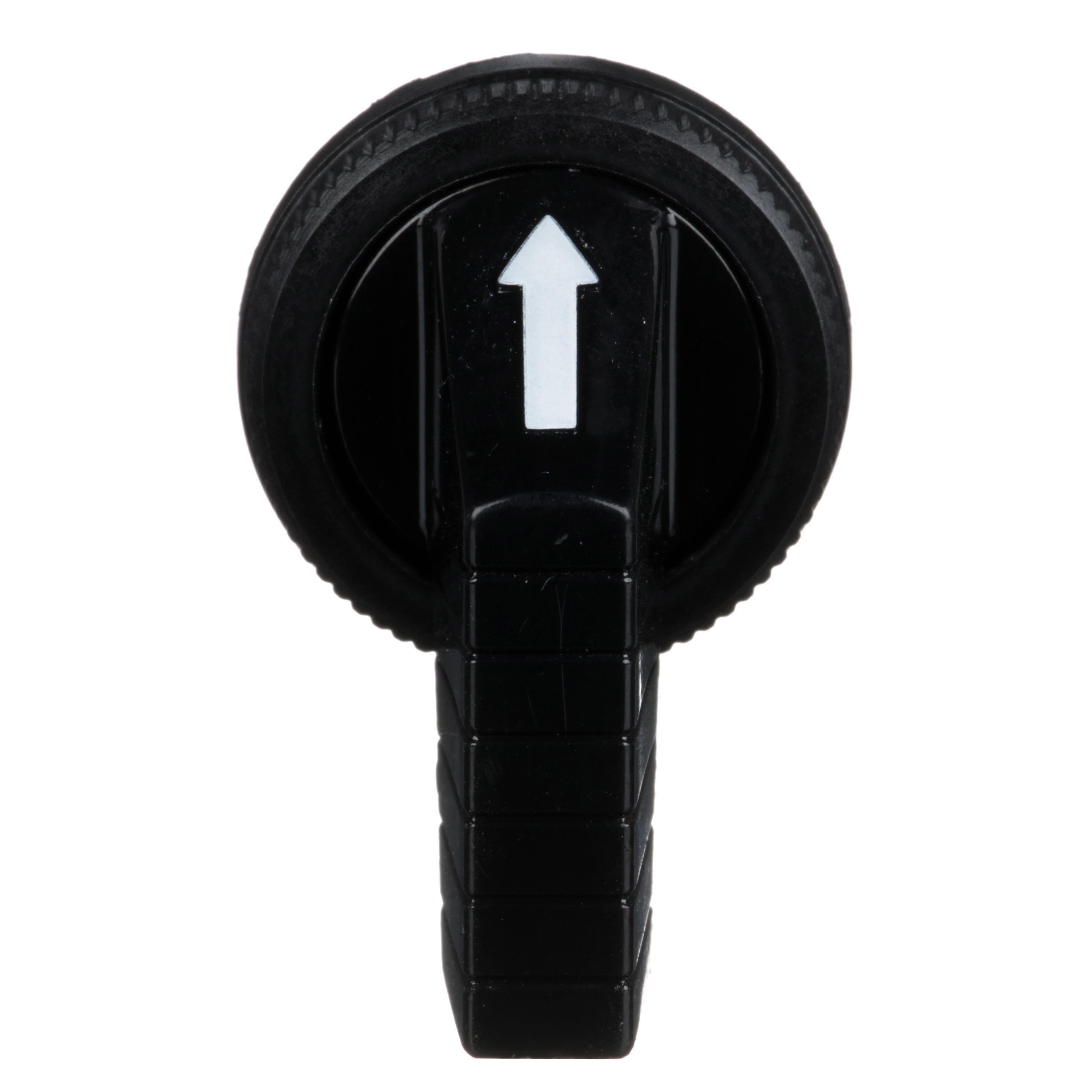 9001B25 - 30mm Push Buttons, selector switch long handle, black