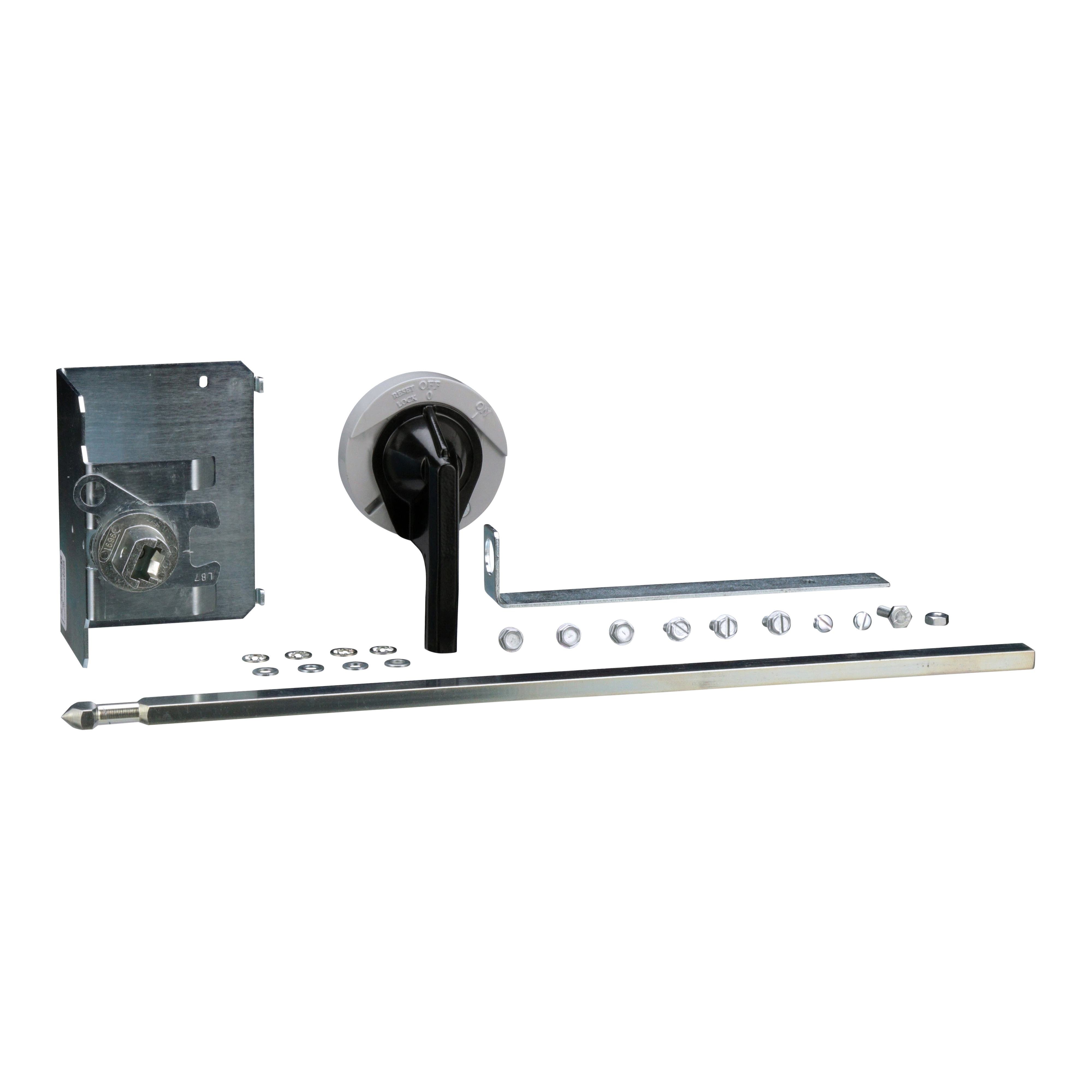 9421LB3 - Circuit breaker accessory, PowerPacT B, handle kit, rotary, 3 inch, 125A, operating mechanism, long shaft