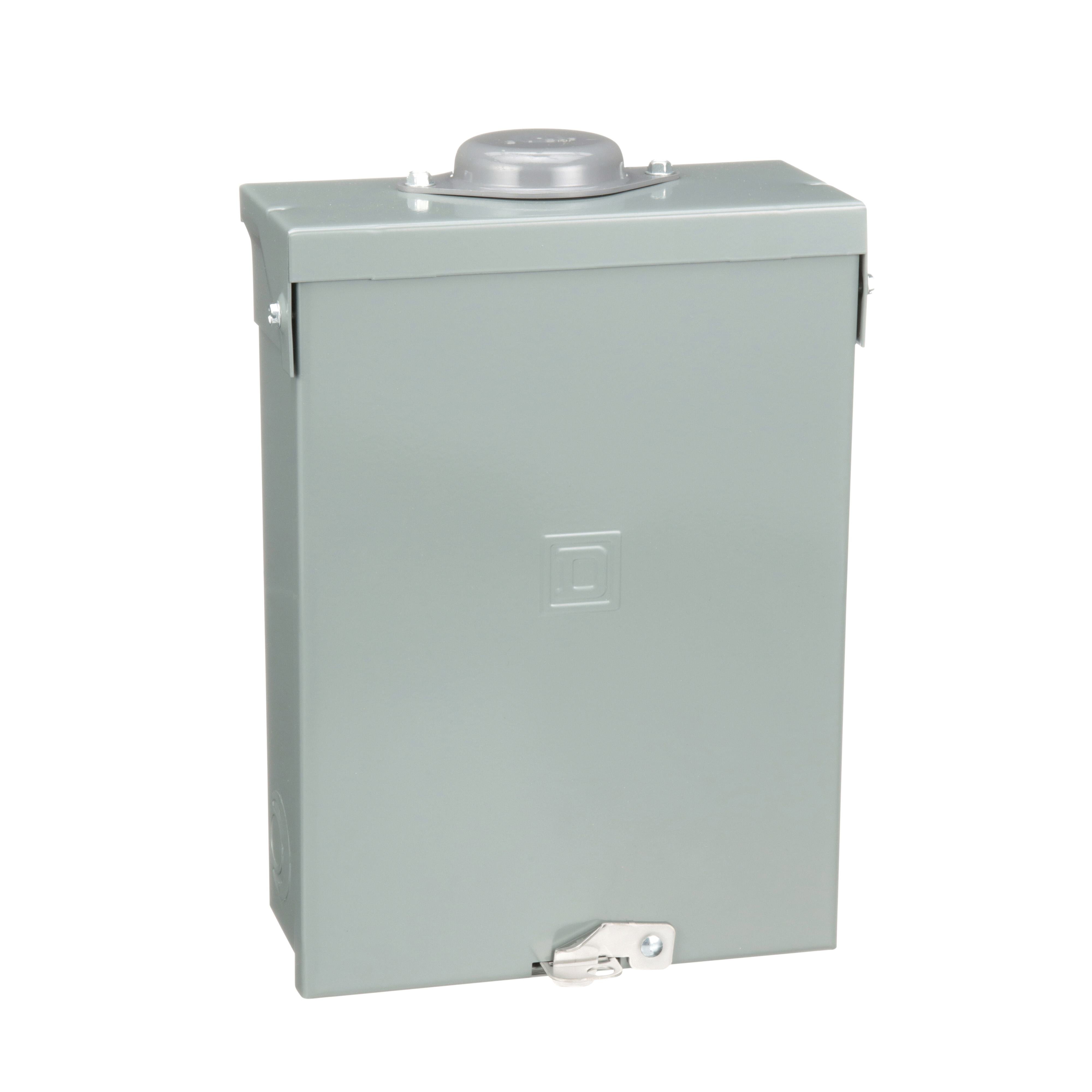 Picture of HOM612L100RB - Load center, Homeline, 1 phase, 6 spaces, 12 circuits, 100A fixed main lugs, NEMA3R