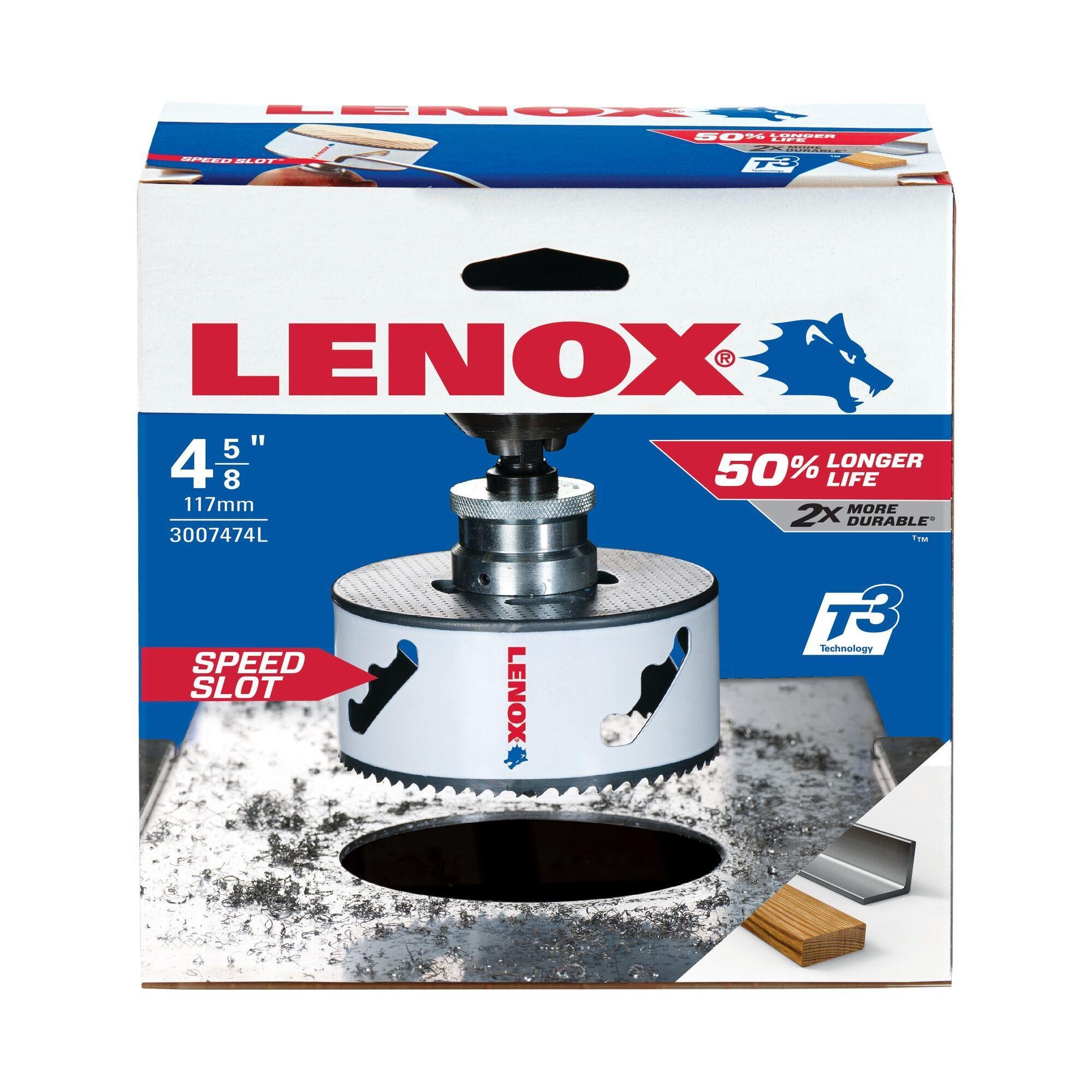 Picture of 30074-74L - LENOX Bi-Metal Speed Slot Hole Saw With T3 Technology, 4-5/8"