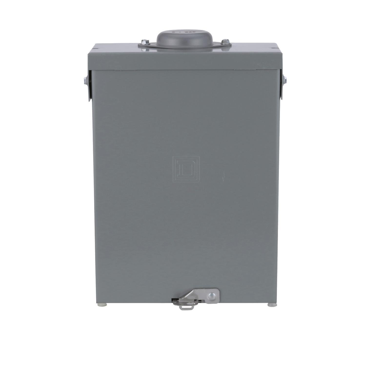 QO612L100RB - Load center, QO, 1 phase, 6 spaces, 12 circuits, 100A fixed main lugs, NEMA3R