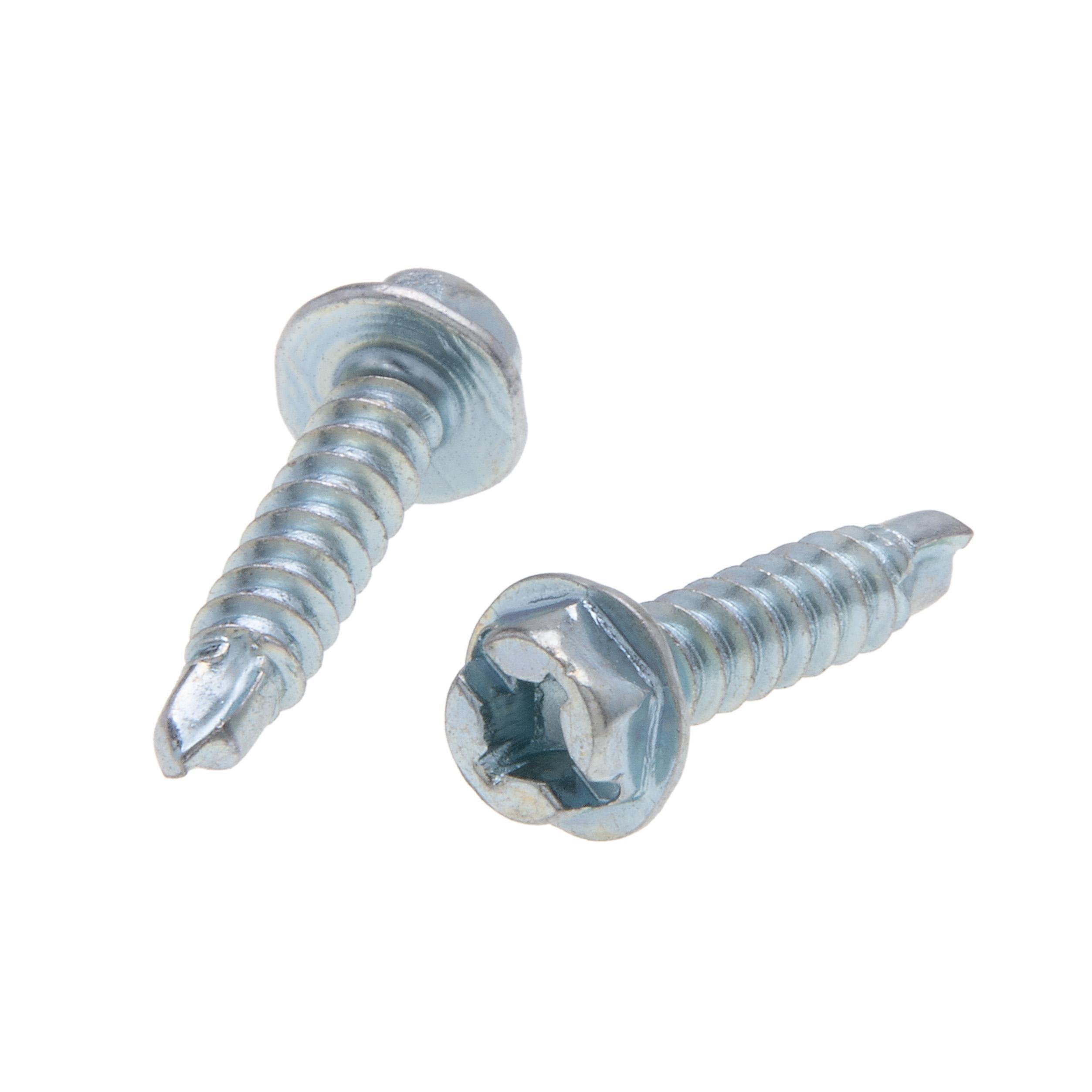 Picture of QTEKD19 - 10 x 1-1/2 in. 5/16 Head Quadrive Self-Drilling & Tapping Screws - #2 Drill Point - Domestic Steel Zinc - 100qty