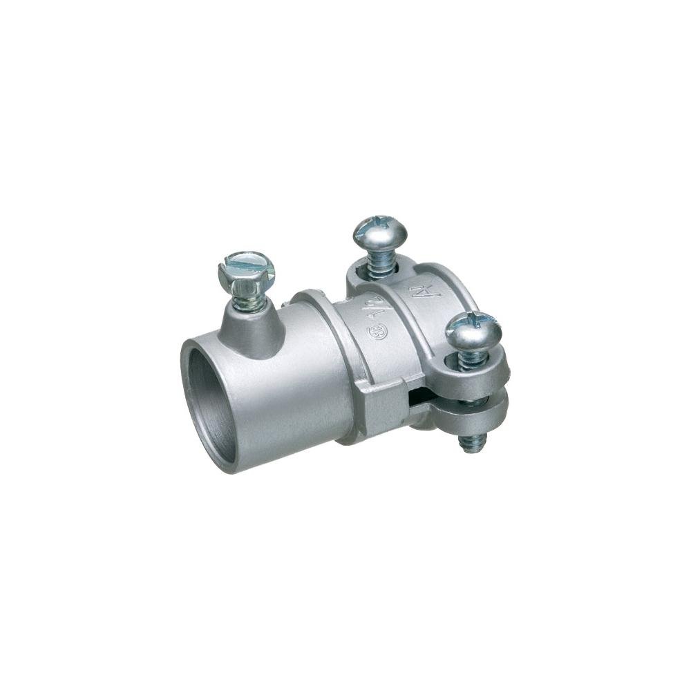 8630 - Combination coupling 1" EMT to flex. Zinc die-cast. Cable range of 1.25 to 1.37.
