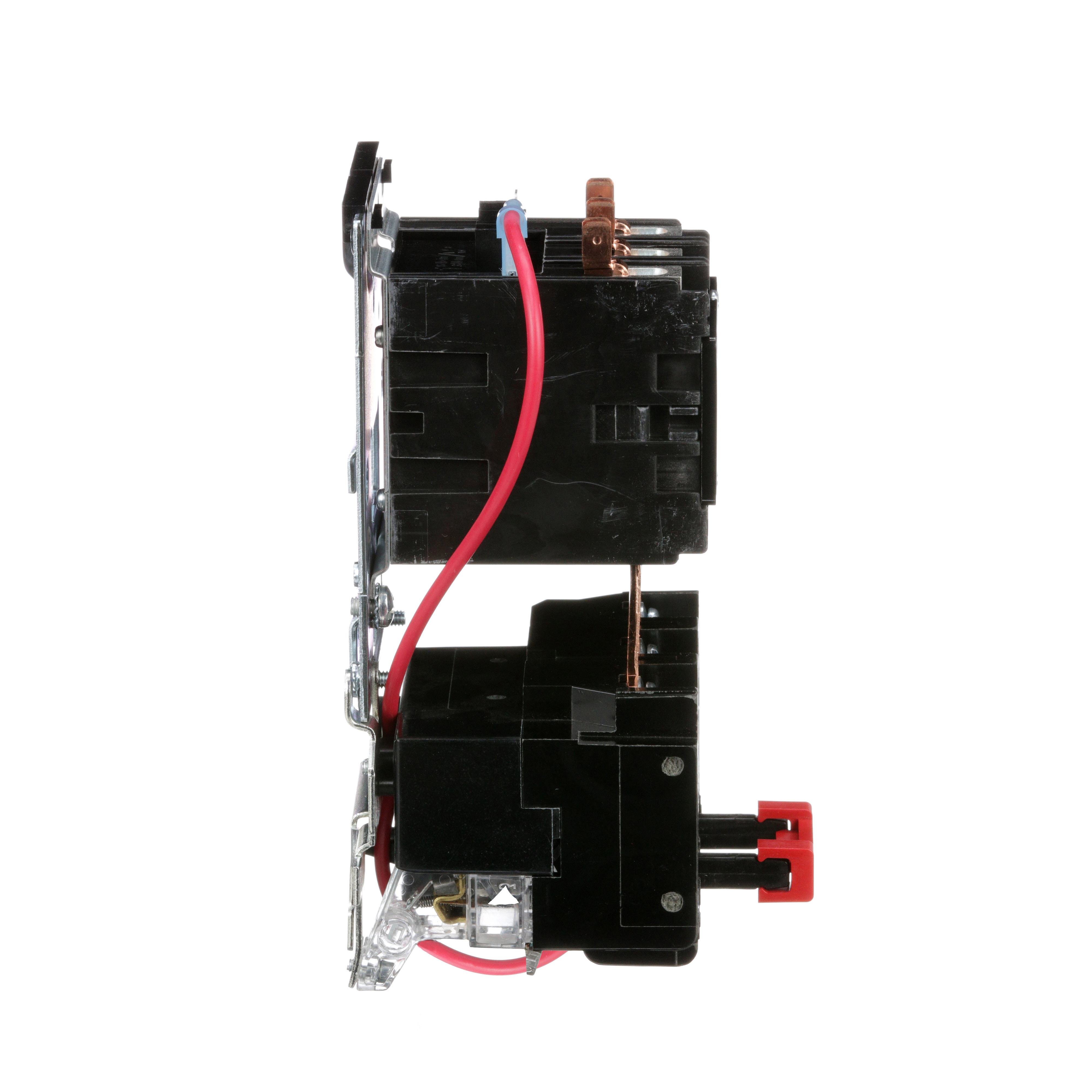 Picture of 8911DPSO43V09 - NEMA starter, Definite Purpose, 40A, 25HP at 600VAC, 3 phase, 3 pole, melting alloy, 208V to 240VAC coil, open