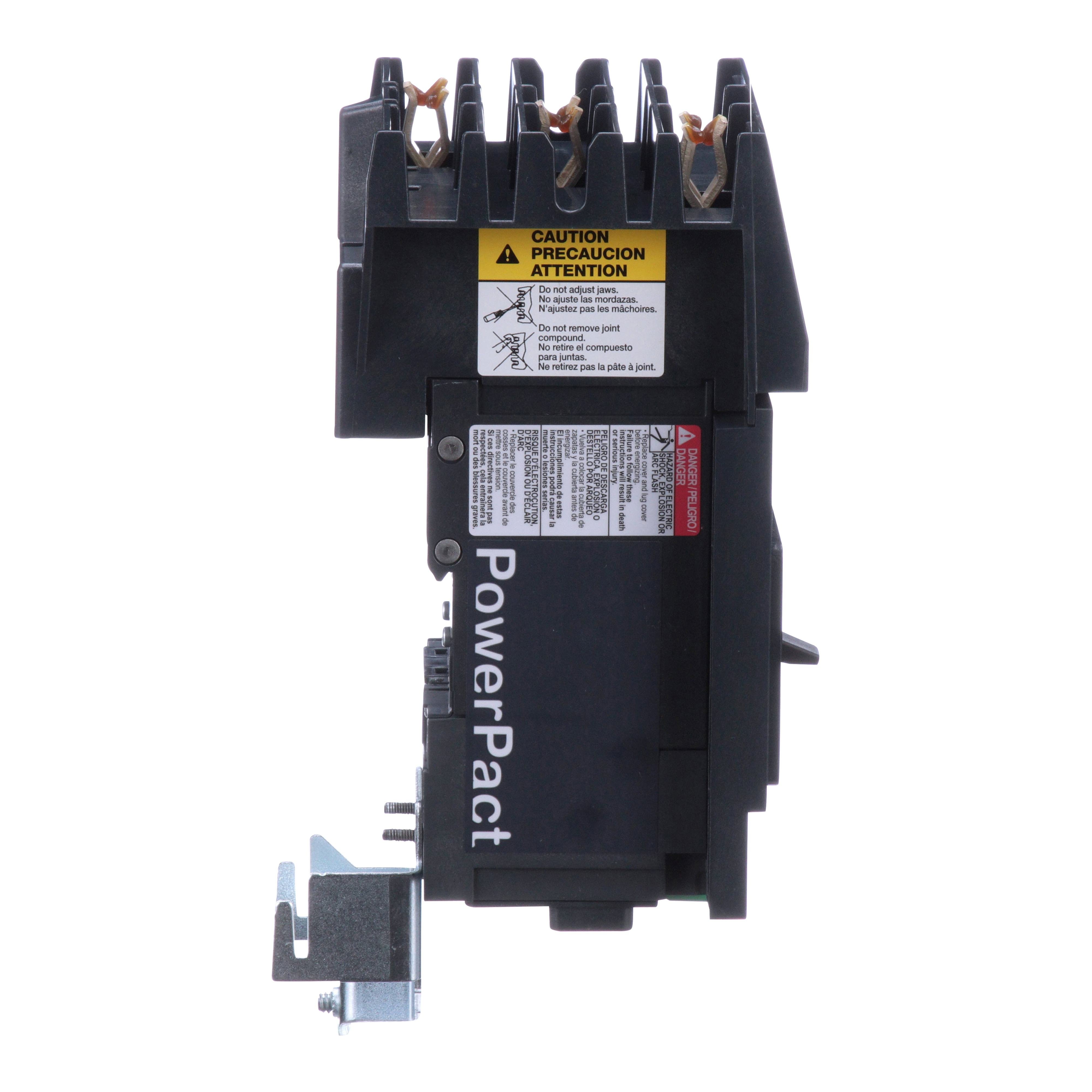 Picture of BDA34050Y - Circuit breaker, PowerPacT B, 50A, 3 pole, 480Y/277VAC, 18kA, I-Line, thermal magnetic, 80%, ABC