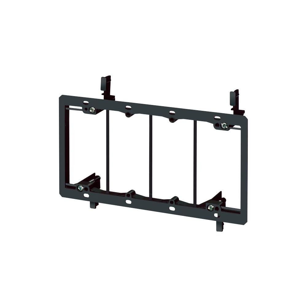 LV4 - Low Voltage mounting bracket, four gang for installation on existing construction for class 2 wiring only.