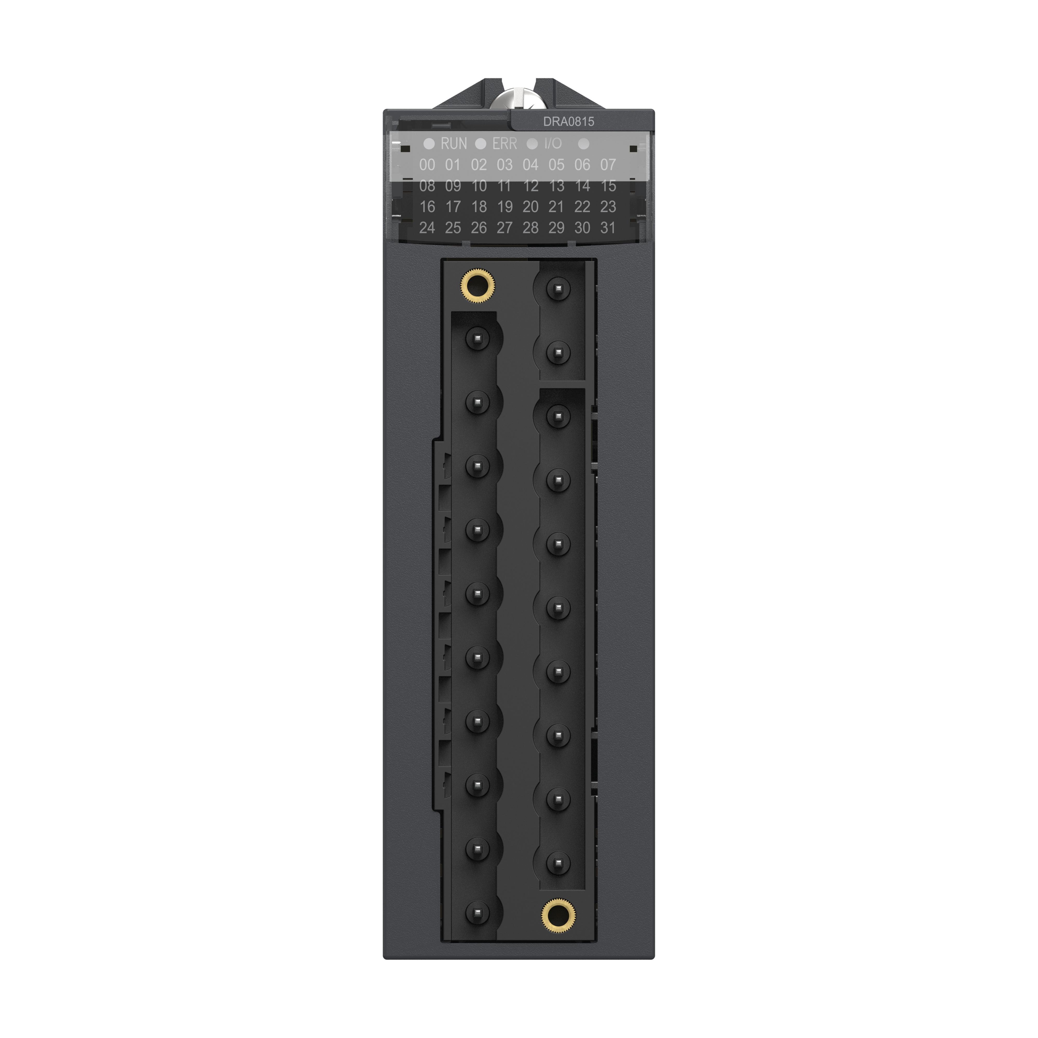 BMXDRA0815 - discrete output module, Modicon X80, 8 NO relay outputs, 24 to 240V AC, 24 to 125V DC