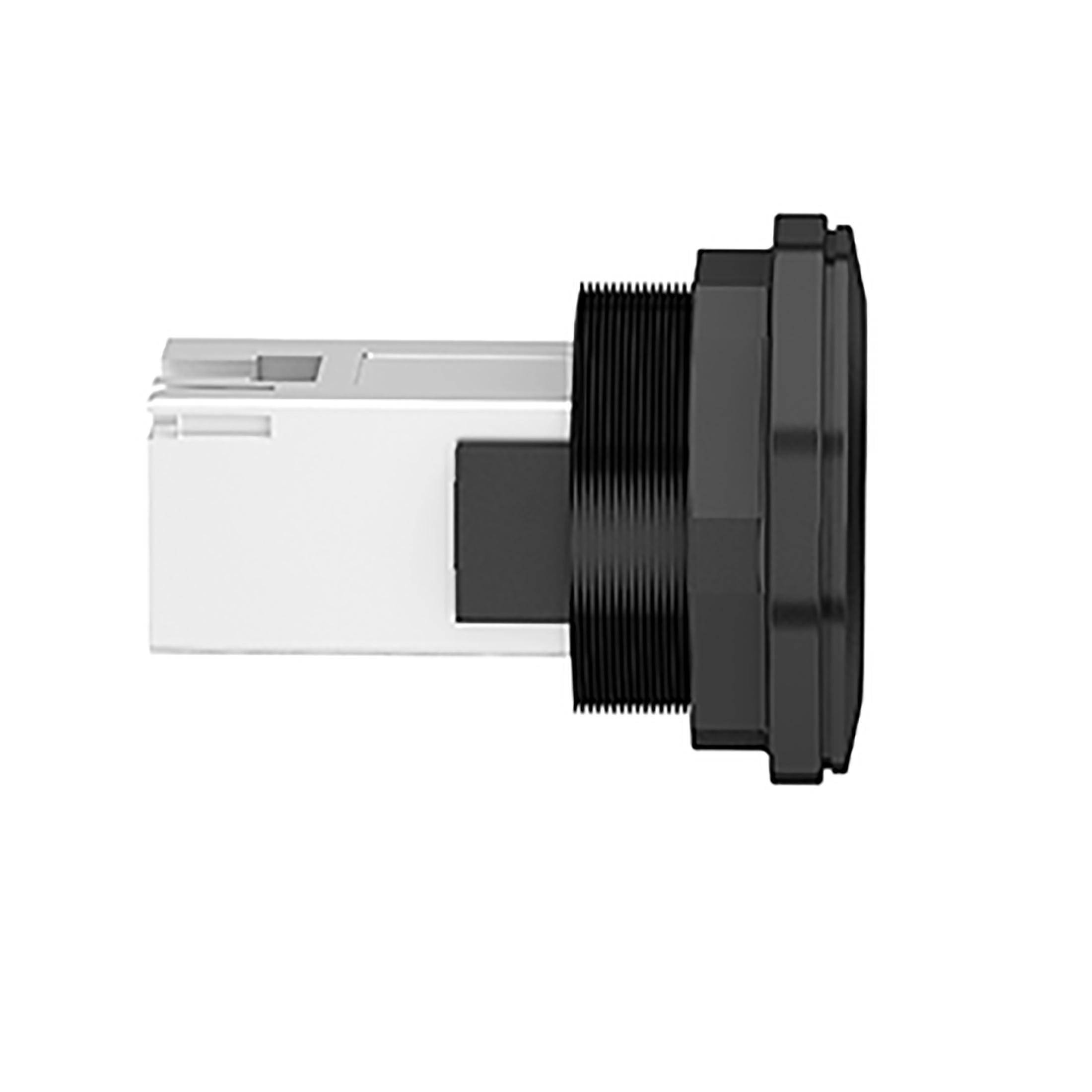 Picture of XB5PRJ45 - Panel mounted RJ45 port, Harmony XB5, plastic, 22mm, for ethernet interface, RJ45 jack