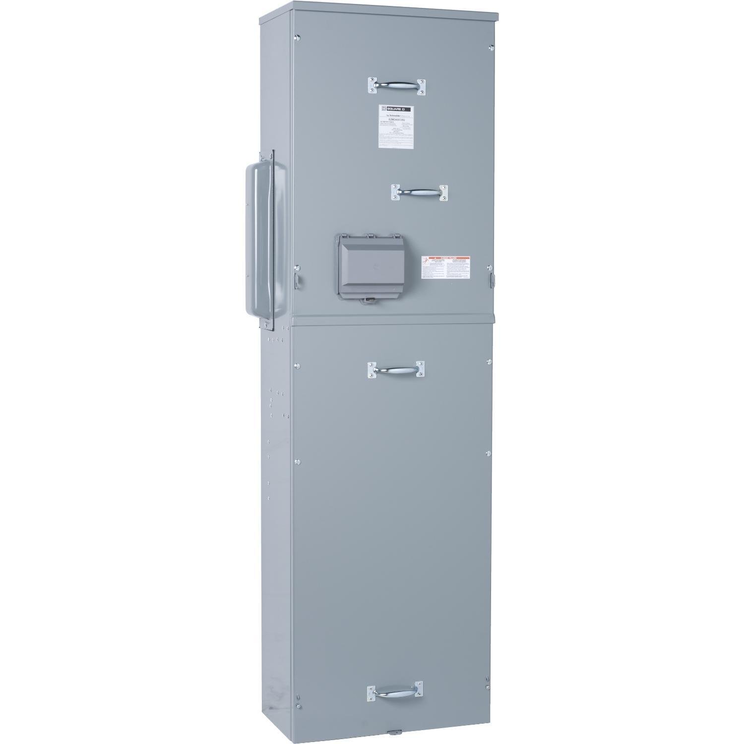 EZM3400CBU - Main circuit breaker unit, EZ Meter-Pak, 400A, 240VAC max, 3ph/4W, 400A bus, 65kA, UG, Type 3R, EUSERC