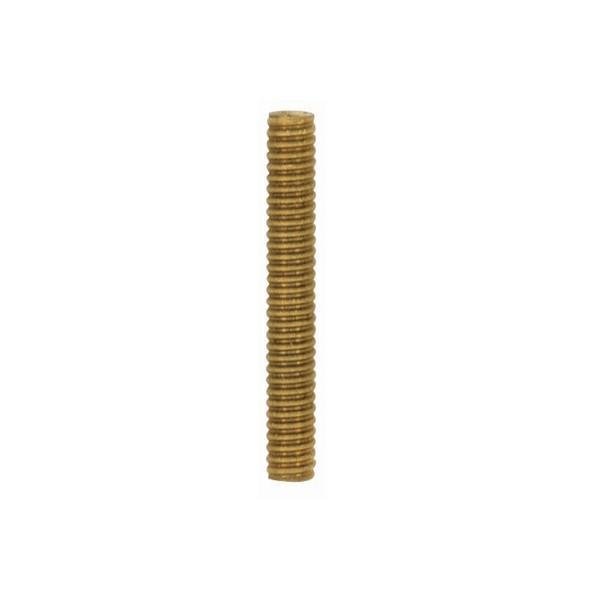 90/1192 - 1/8 IP Solid Brass Nipple - Unfinished - 3" Length - 3/8" Wide