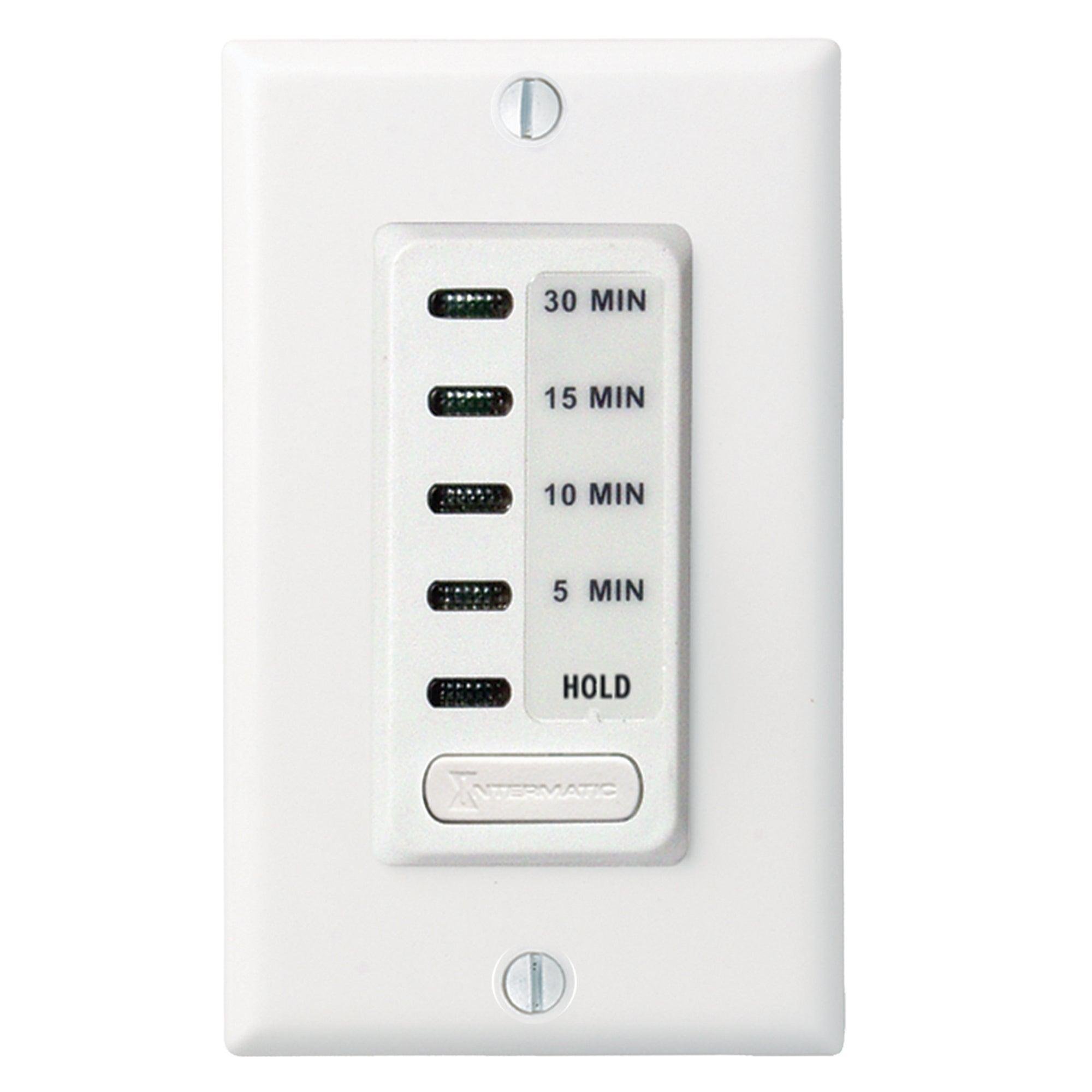 EI200W - Electronic Countdown Timer, 120 VAC, 60 Hz, Preset Times 5,10,15,30 Minute, With Hold, White