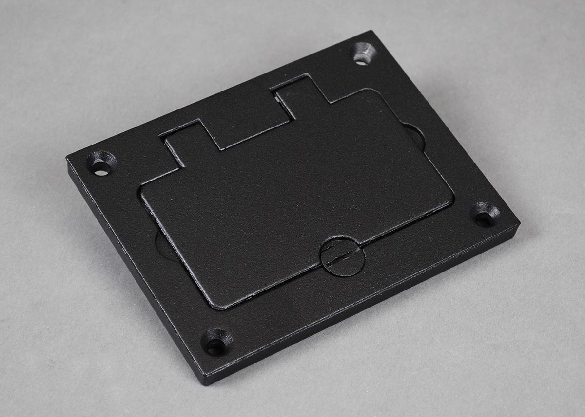 828GFITCAL-BK - Omnibox® Rectangular Black GFI Cover Plate