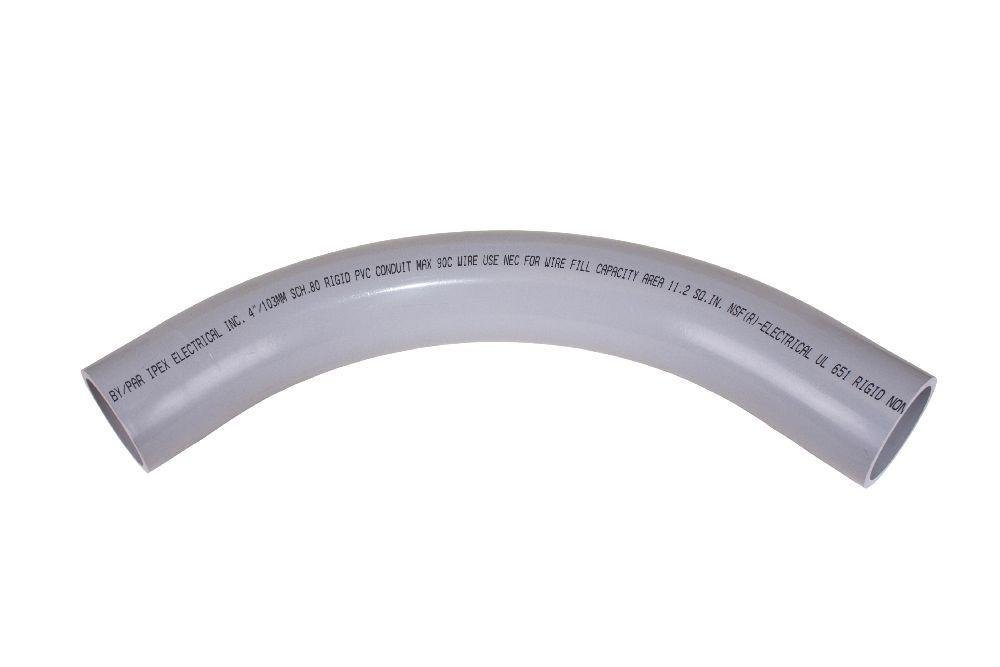 068698 - 4"x90D PVC STD ELBOW SPxSP SCH80 SCEPTER/KRALOY