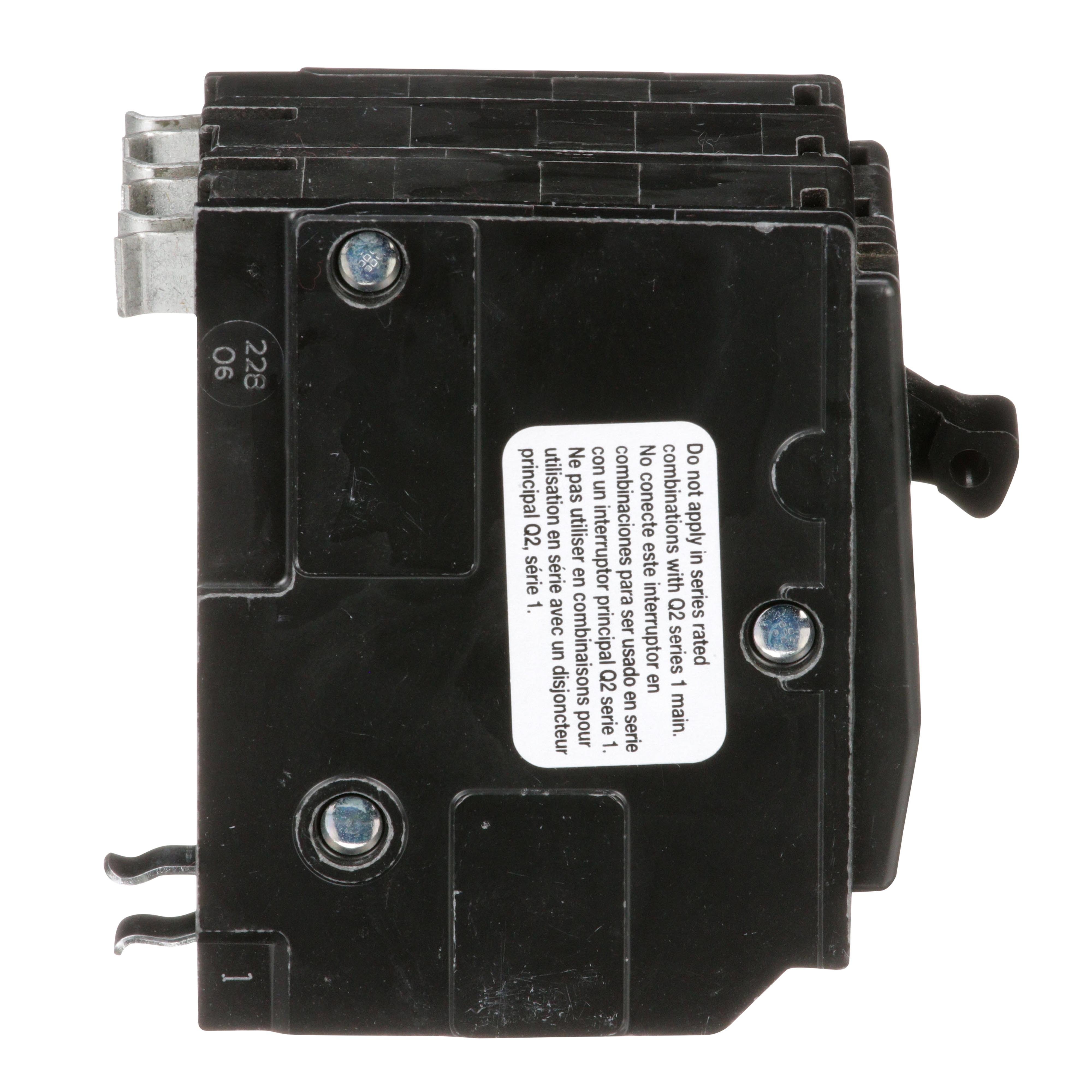 Picture of QO310 - Mini circuit breaker, QO, 10A, 3 pole, 120/240VAC, 10kA, plug in