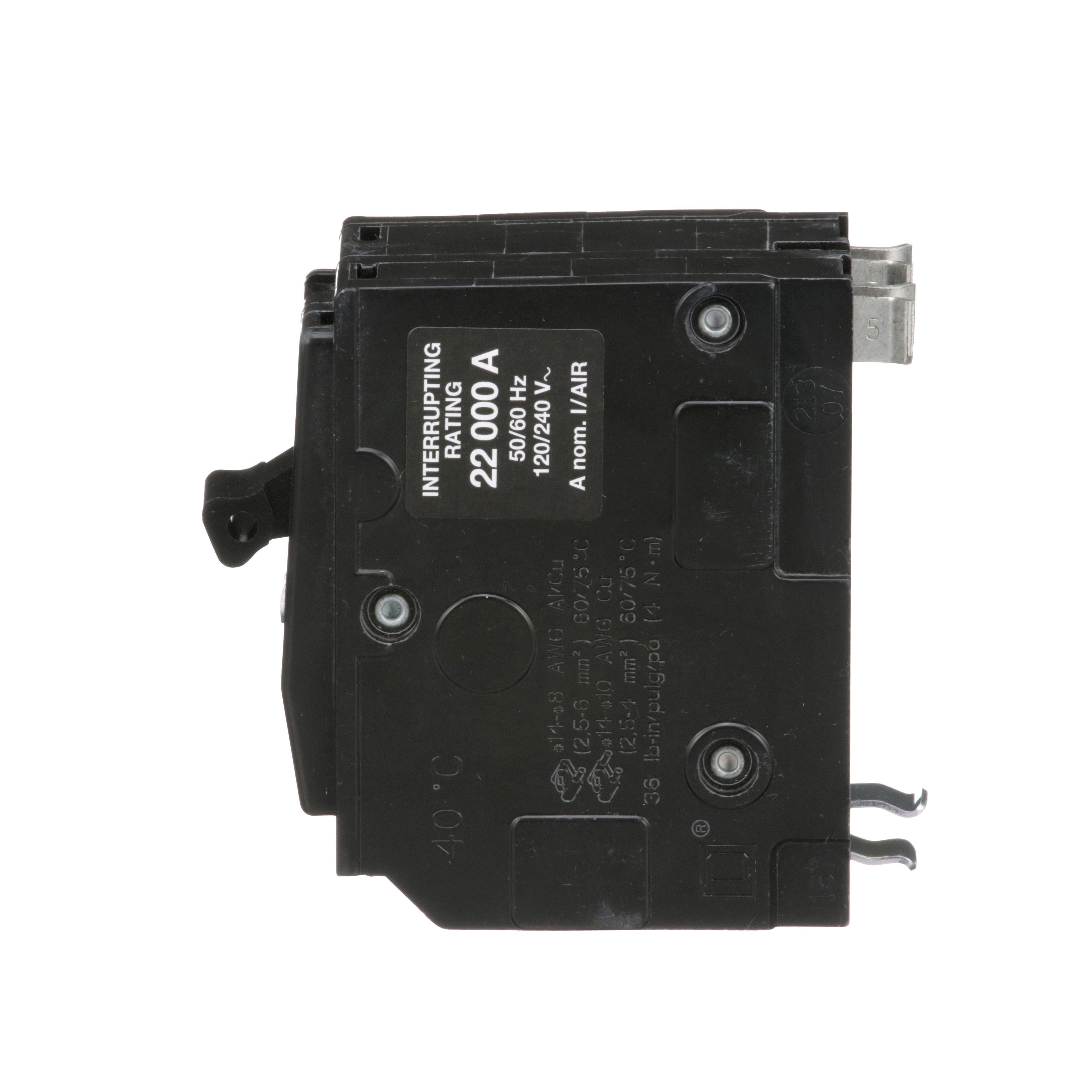 Picture of QO220VH - Mini circuit breaker, QO, 20A, 2 pole, 120/240VAC, 22kA, plug in