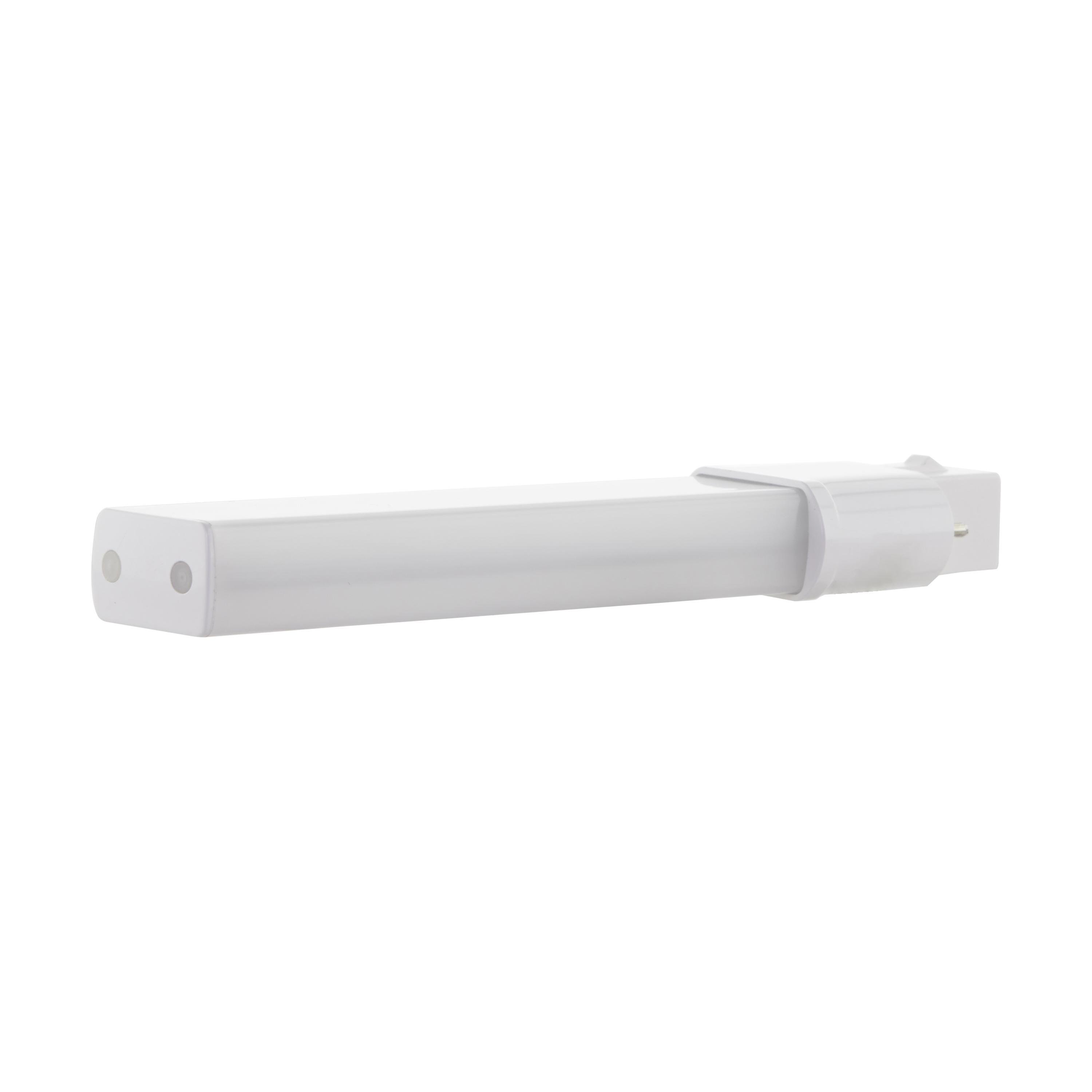 Picture of S18400 - 4.5 Watt LED PL 2-PIN - 2700K - 450 Lumens - G23 base - 50000 Average rated hours - 360 deg. Beam Angle - 120-277 Volt - Type B - Ballast Bypass