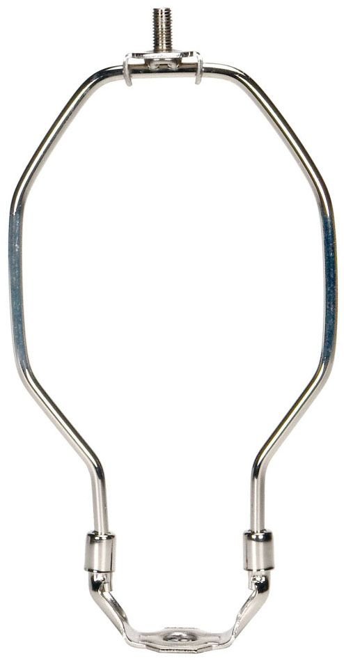 Picture of 90/2001 - Heavy Duty Harp - Polished Nickel Finish - 8" Height - 1/8 IP Saddle - 1/4-27 Thread - 125 Carton