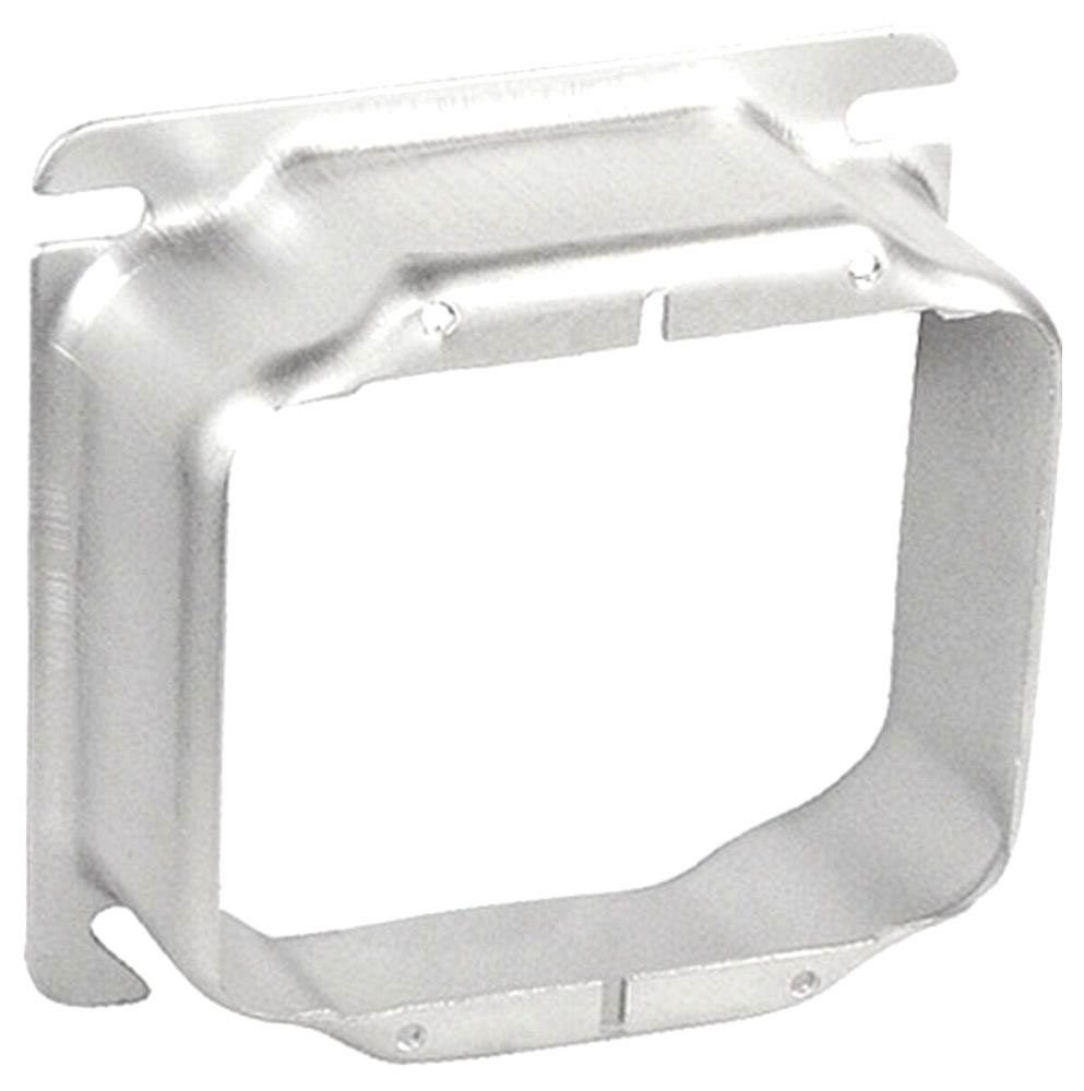 52C21 - 52C21 - Four Square Two Gang Device Ring 1-1/4" Raised, 25 Pak