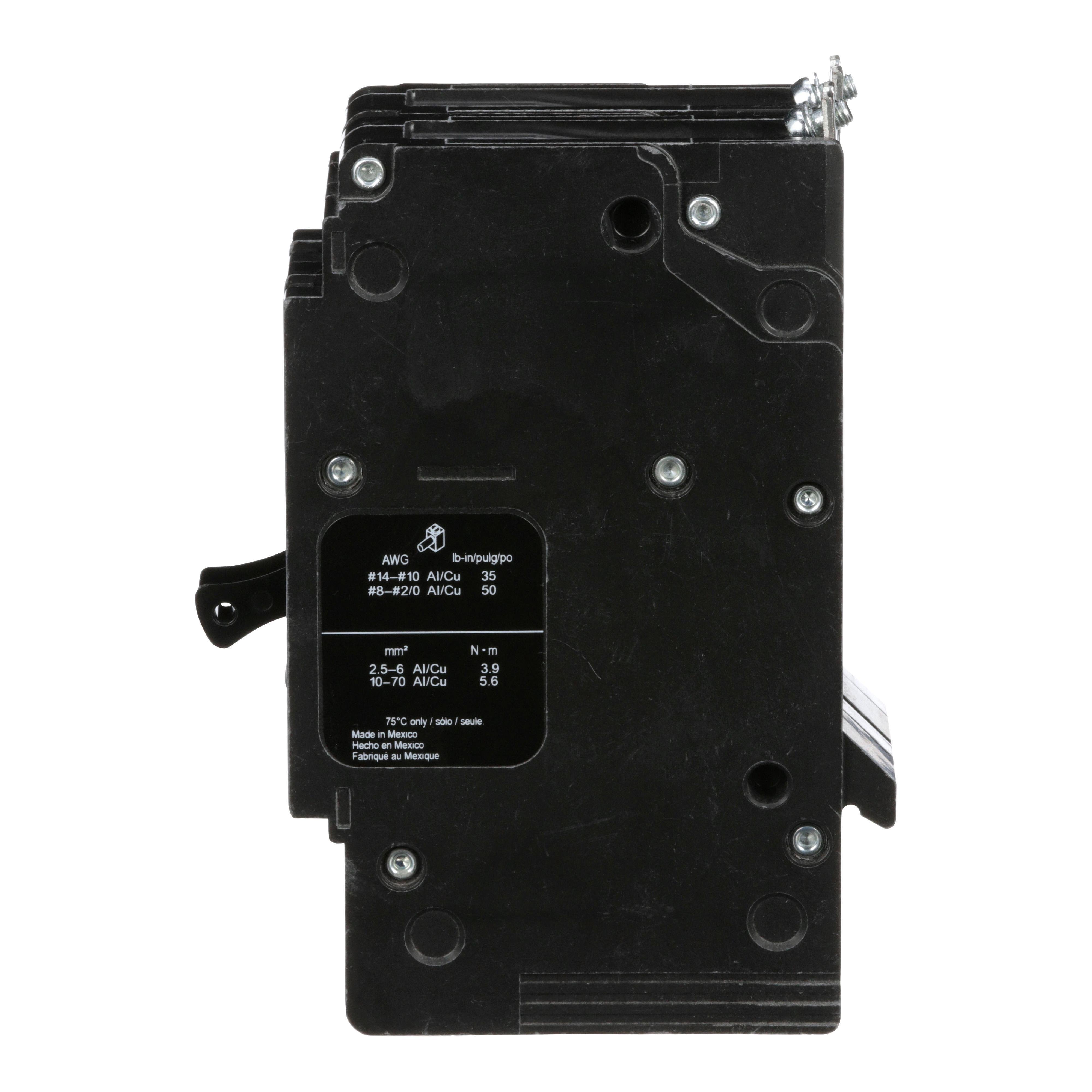 Picture of EGB24040 - Mini circuit breaker, E-Frame, 40A, 2 pole, 480Y/277VAC, 65kA max, bolt on [TAA]