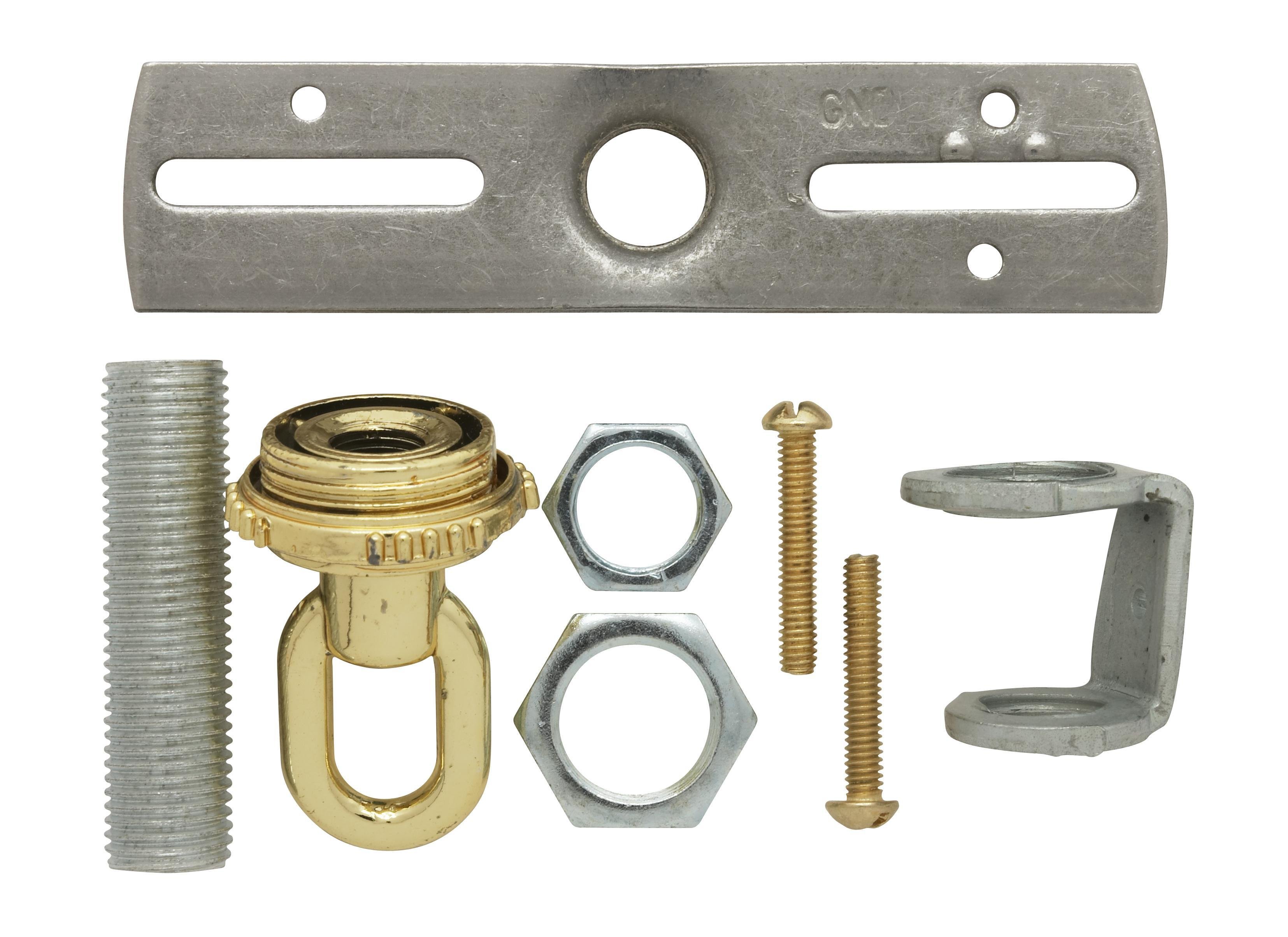 90-1692 - Screw Collar Loop Parts Bag, Brass Finish