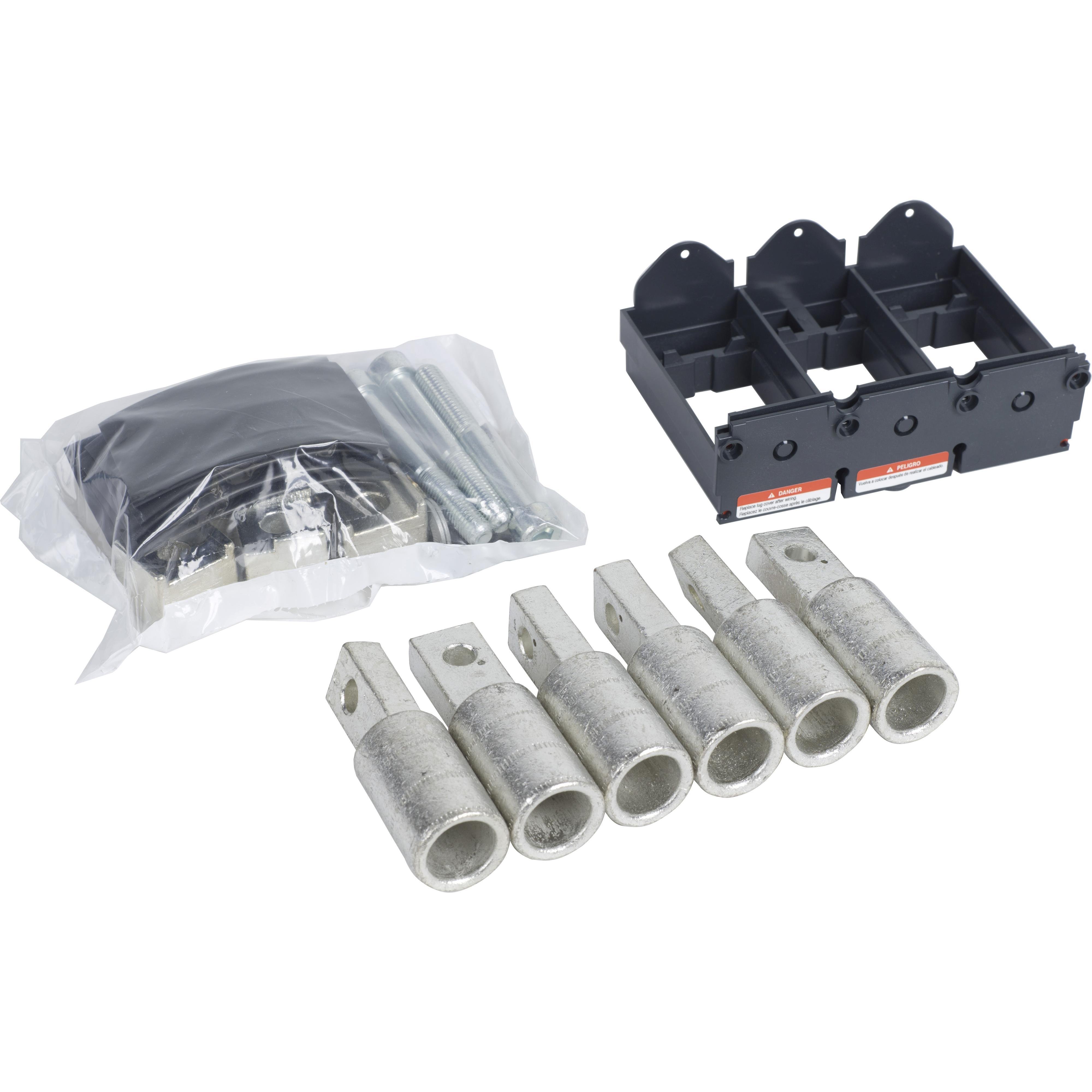 CYA600L52K3 - Circuit breaker accessory, PowerPacT L, lug kit, compression, 600A, copper, 250 to 500kcmil, copper, qty 6