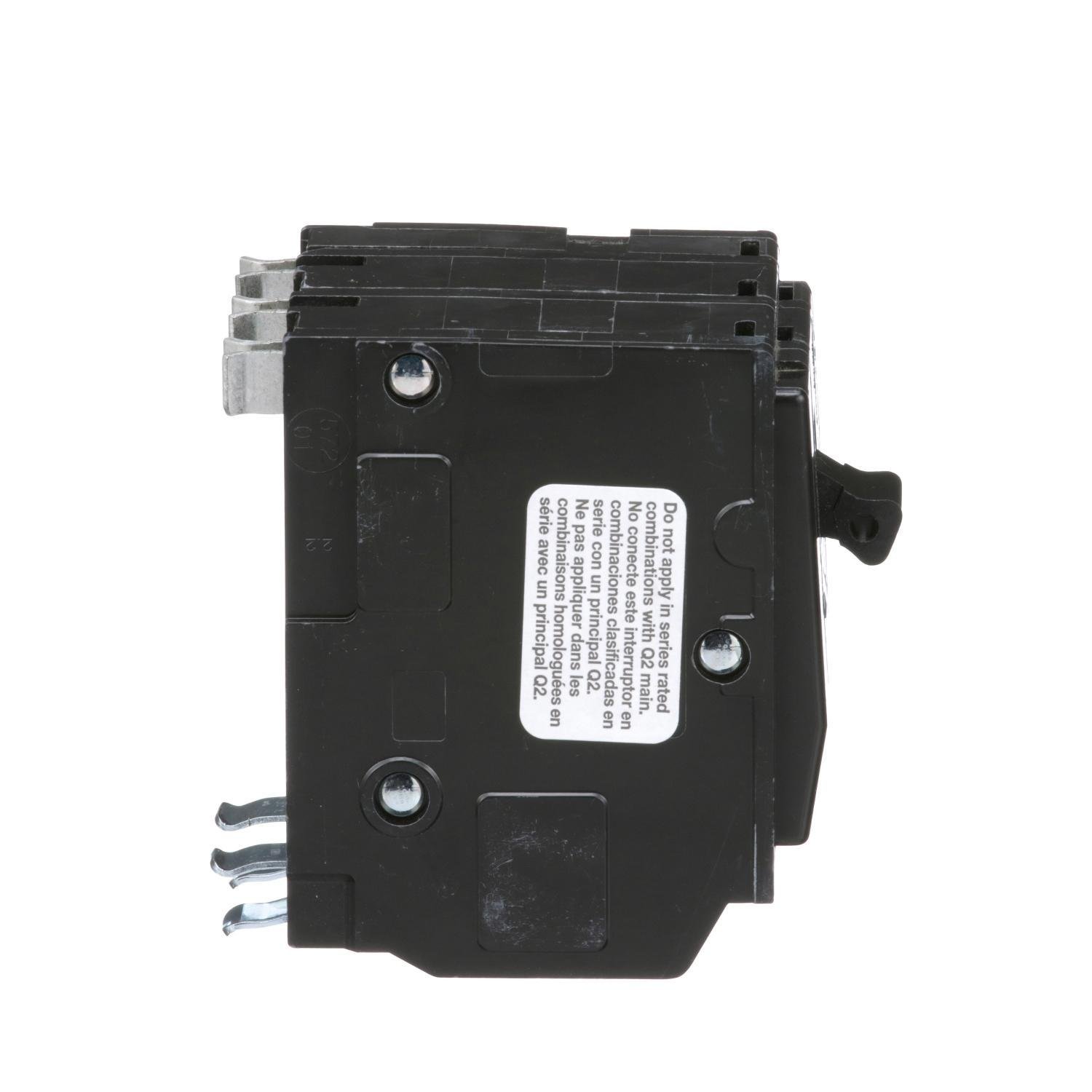 Picture of QO340 - Mini circuit breaker, QO, 40A, 3 pole, 120/240VAC, 10kA, plug in