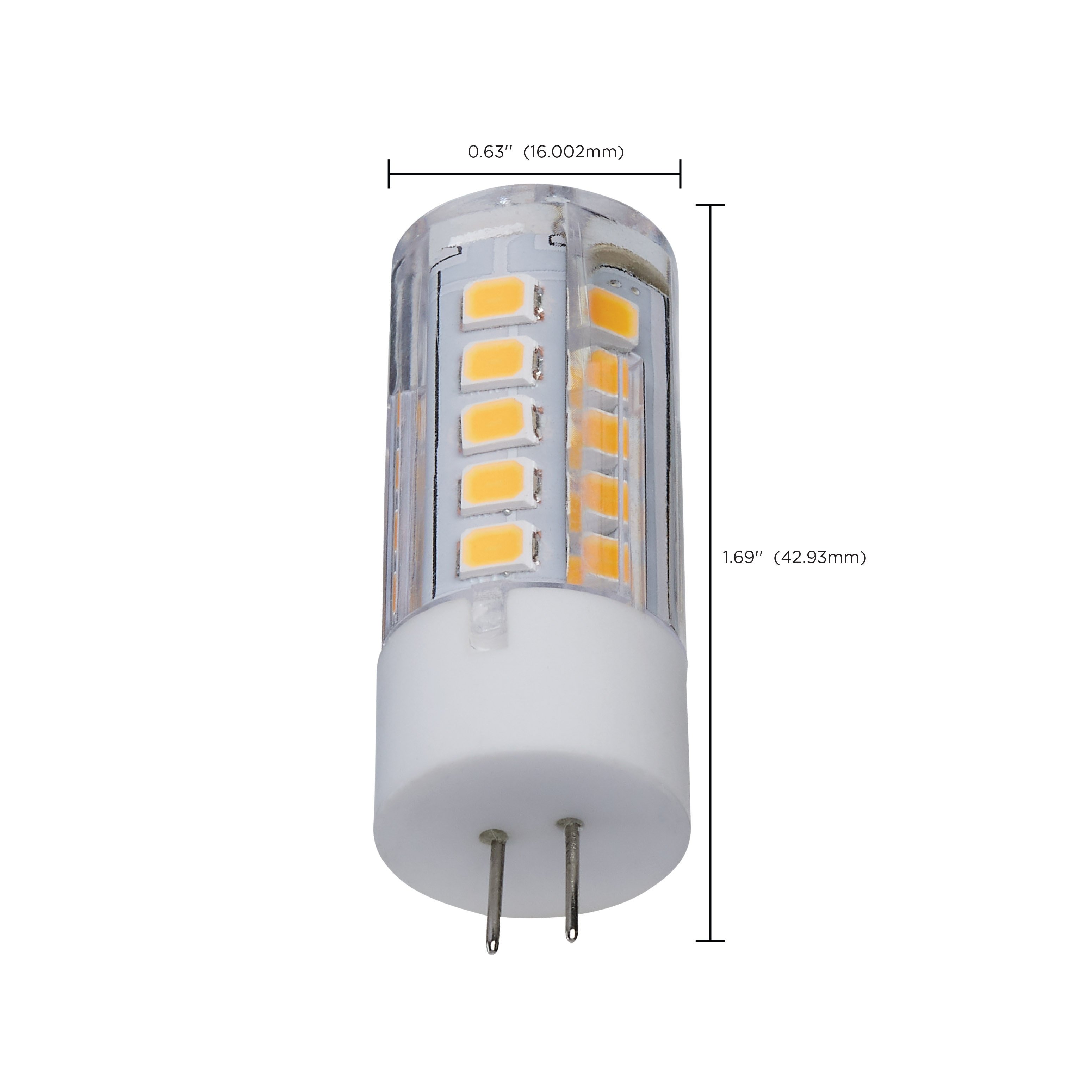Picture of S12311 - 3 Watt T5 LED - Clear Finish - Bi Pin G4 Base - 3000K - 12 Volt