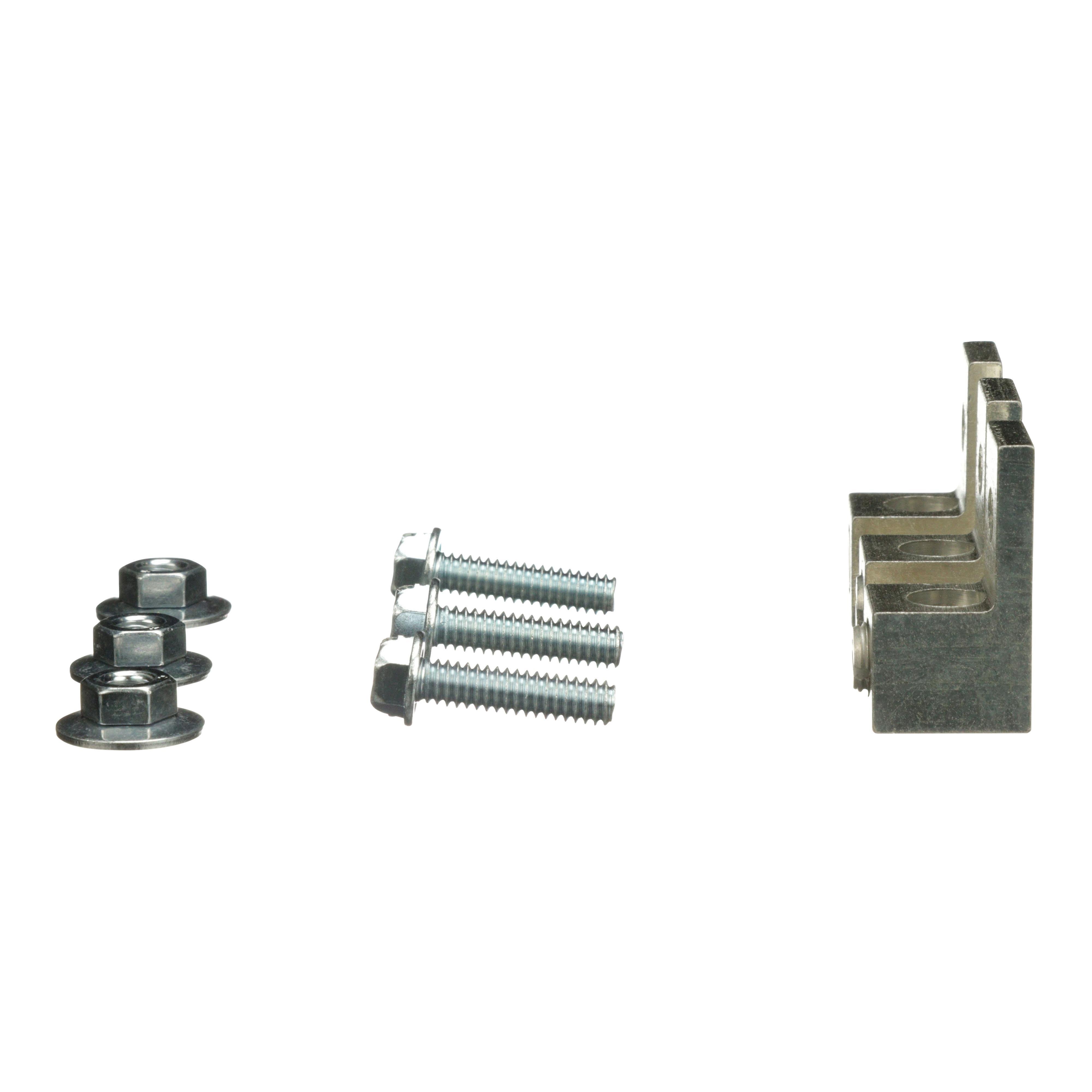 Picture of DASKP100 - Transformer accessory, lug kit, mechanical, 100A, 1/0 AWG to 14 AWG, qty 3