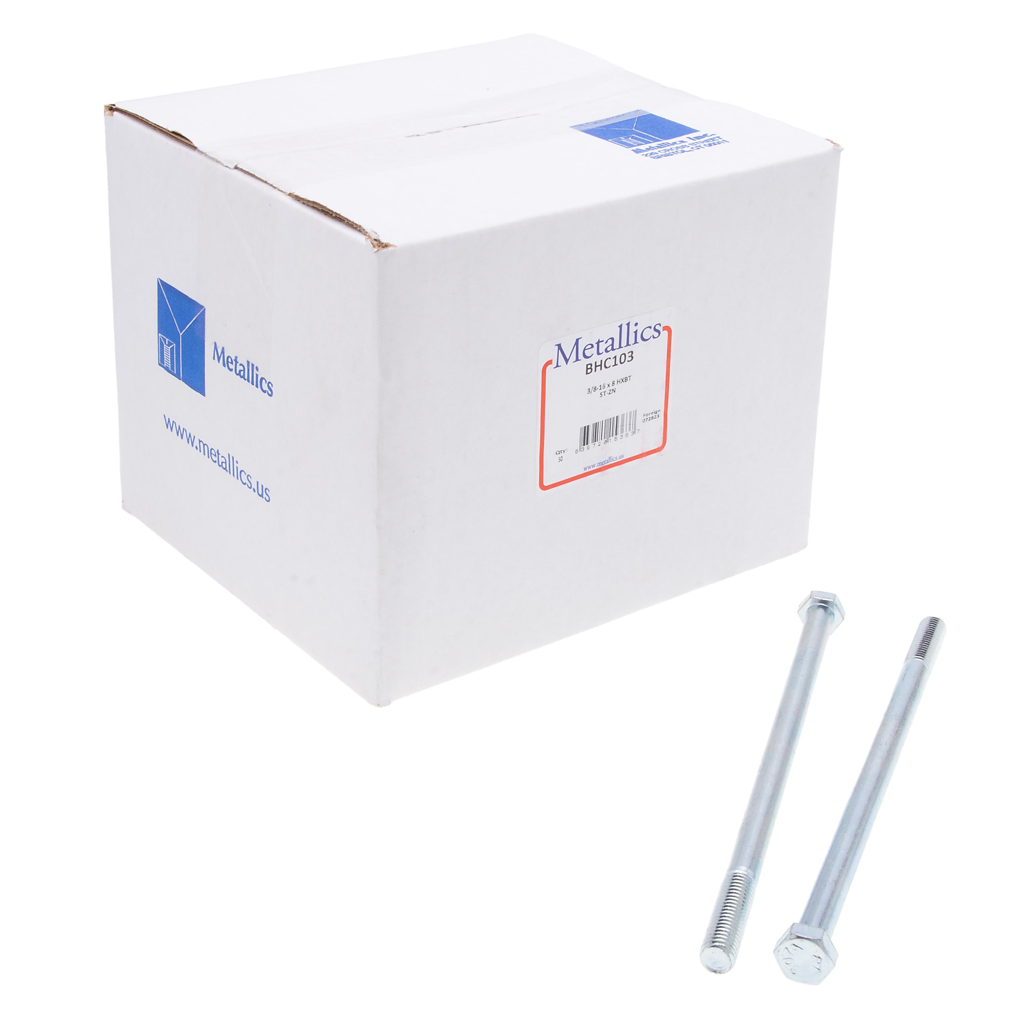 Picture of JBHC25 - Bolts 3/8-16 X 2-1/2 Hxcs St-zn (Jar 50)