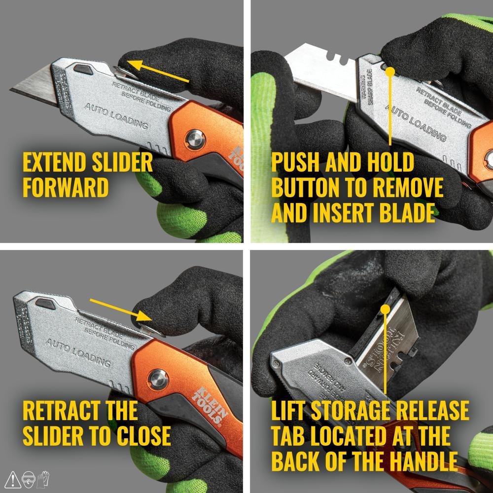 Picture of 44130 - Auto-Loading Folding Utility Knife
