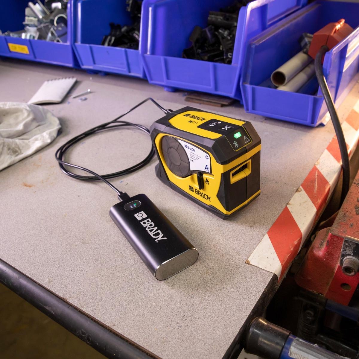 Picture of M211-KIT - Brady M211 Portable Bluetooth Label Printer Kit (M211-KIT), Yellow/Black