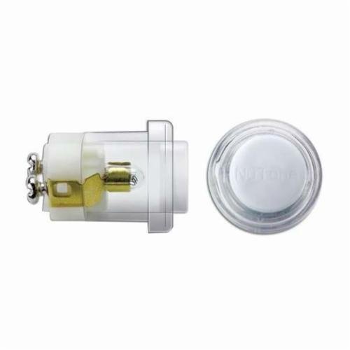 Picture of PB18LWHCL - Lighted Round Pushbutton, 13/16 diameter in Clear/White